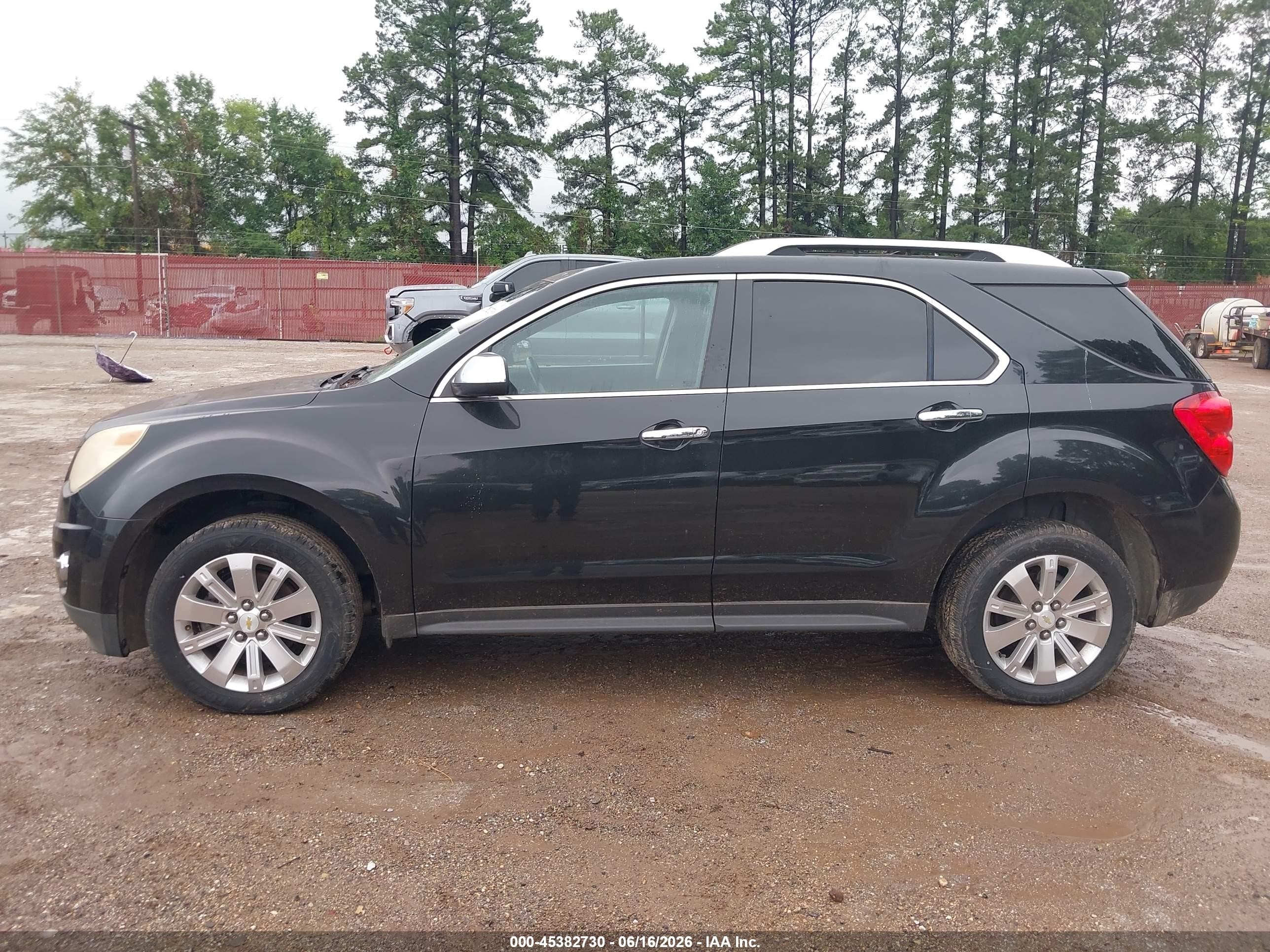 2011 Chevrolet Equinox 2lt Black vin: 2CNALPEC7B6276589