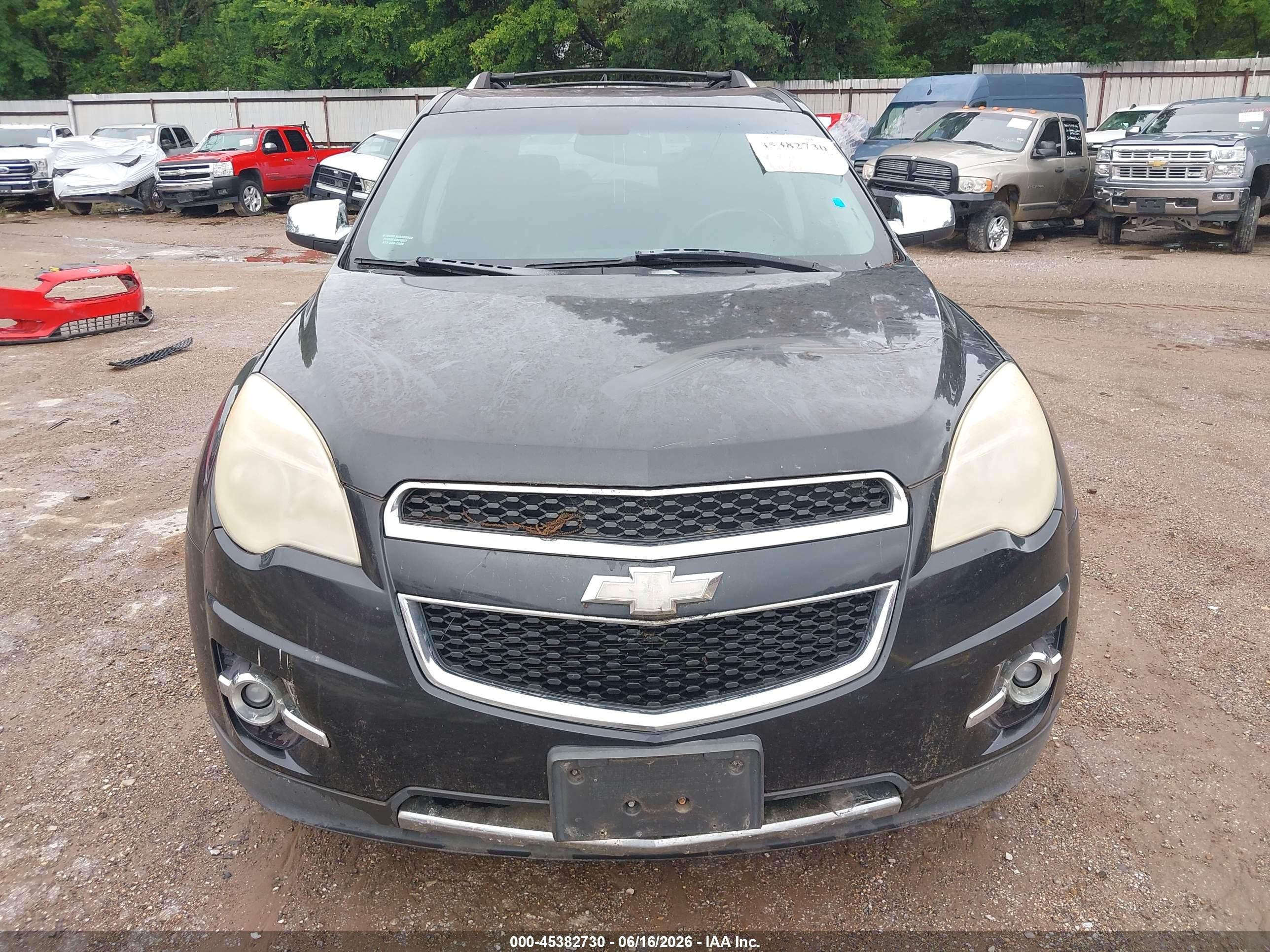 2011 Chevrolet Equinox 2lt Black vin: 2CNALPEC7B6276589