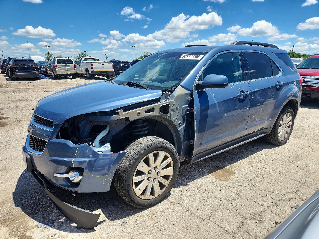 2011 Chevrolet Equinox Lt Blue vin: 2CNALPEC8B6456003