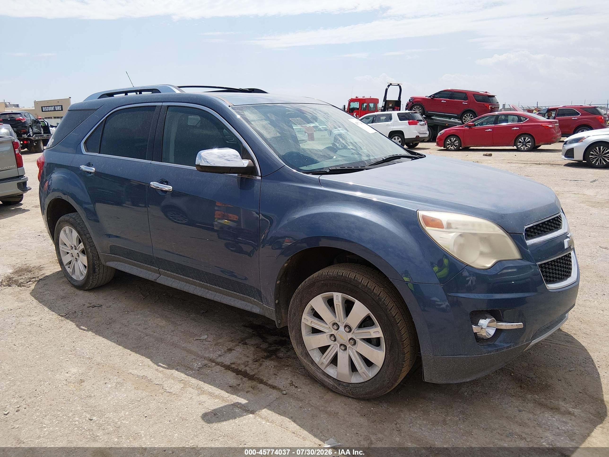 2011 Chevrolet Equinox 2lt Blue vin: 2CNALPEC9B6447228