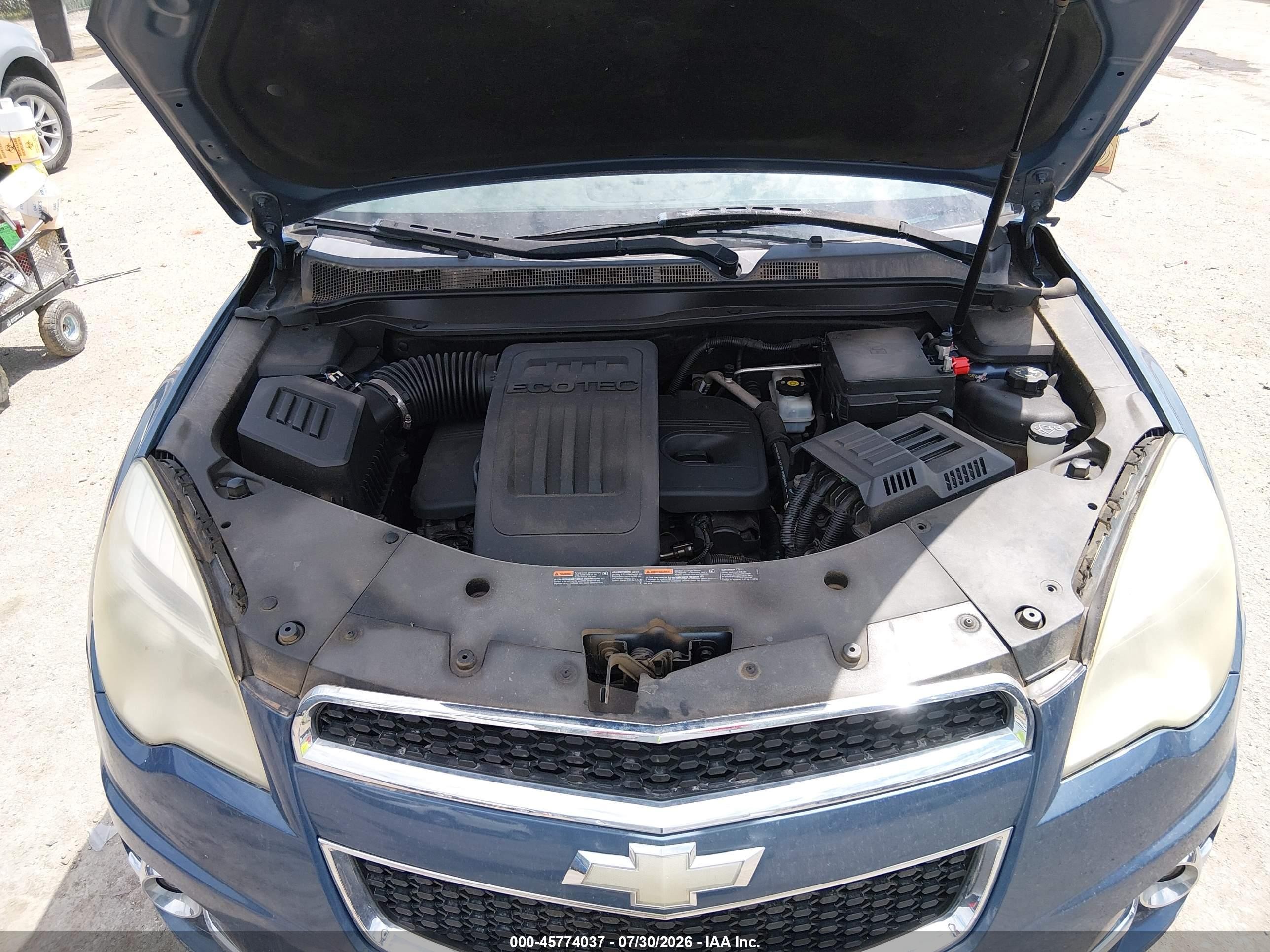 2011 Chevrolet Equinox 2lt Blue vin: 2CNALPEC9B6447228