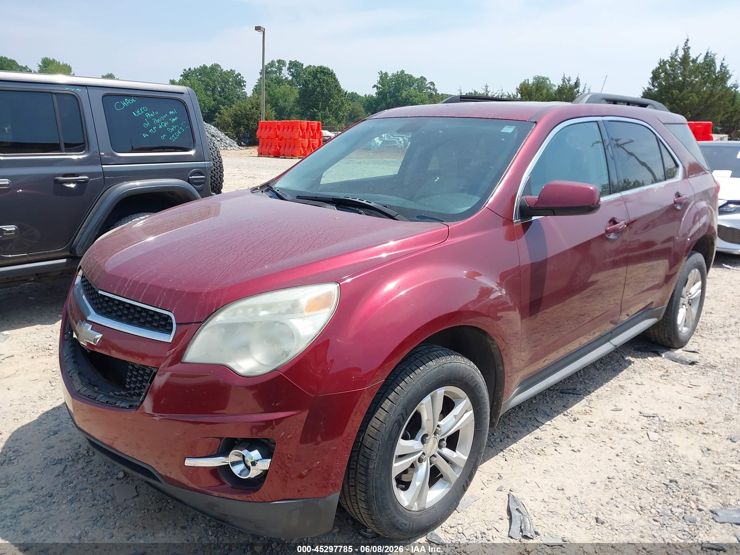 2011 Chevrolet Equinox 2lt Burgundy vin: 2CNALPECXB6389047