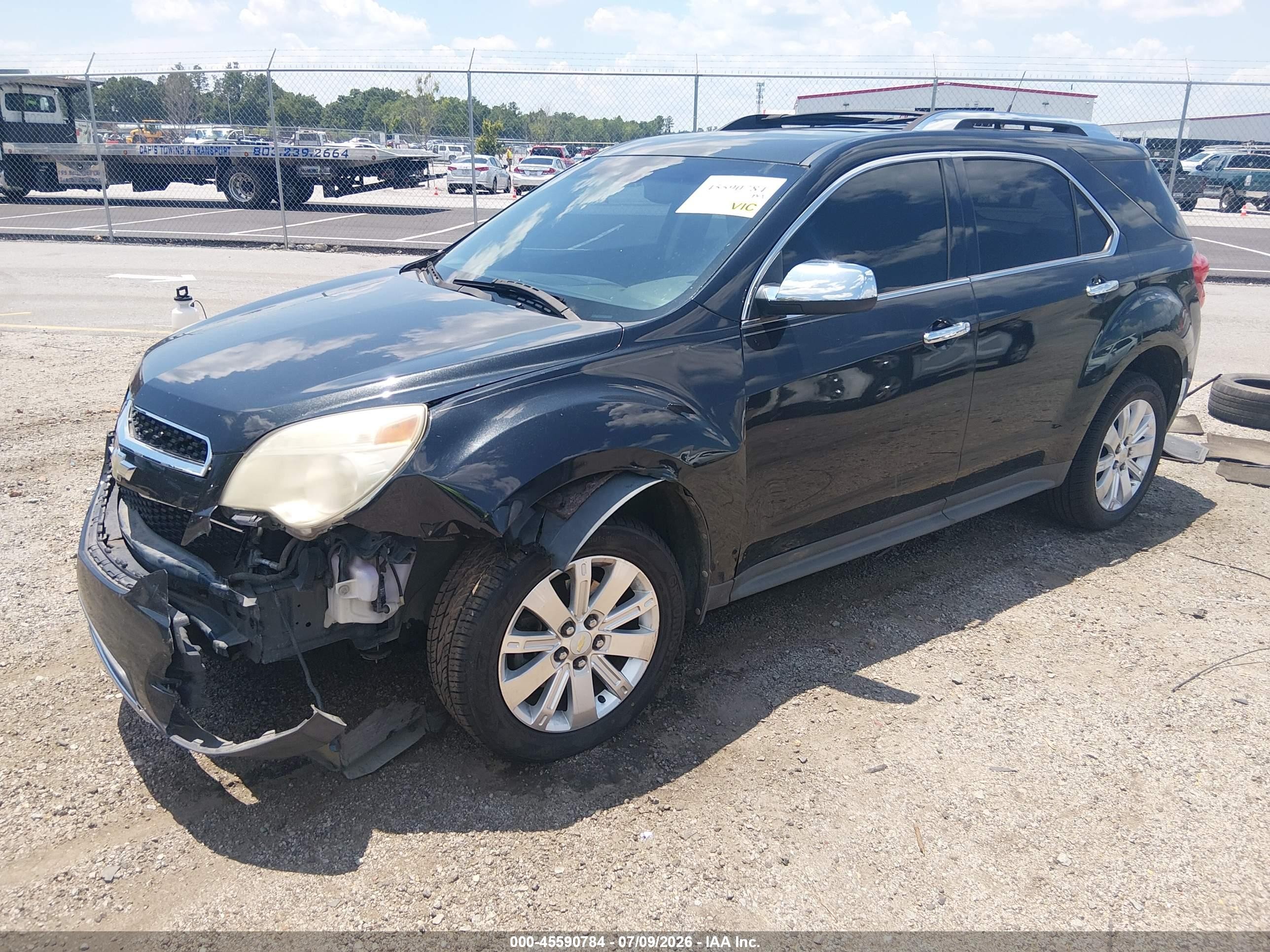 2011 Chevrolet Equinox Lt W/2lt Black vin: 2CNALPECXB6443558