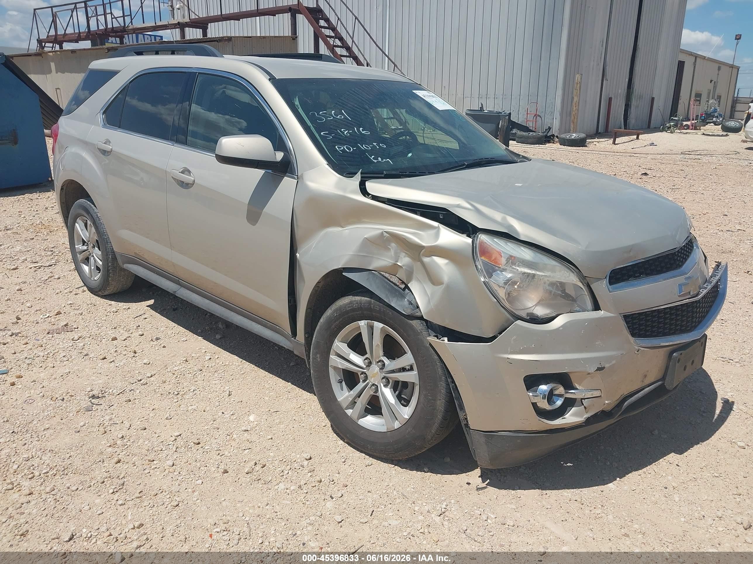 2010 Chevrolet Equinox Lt Tan vin: 2CNALPEW0A6303561