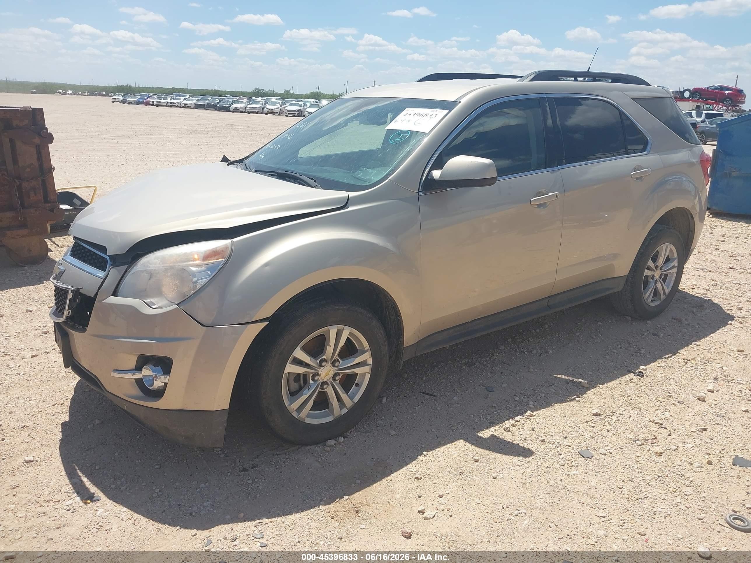 2010 Chevrolet Equinox Lt Желто-коричневый vin: 2CNALPEW0A6303561