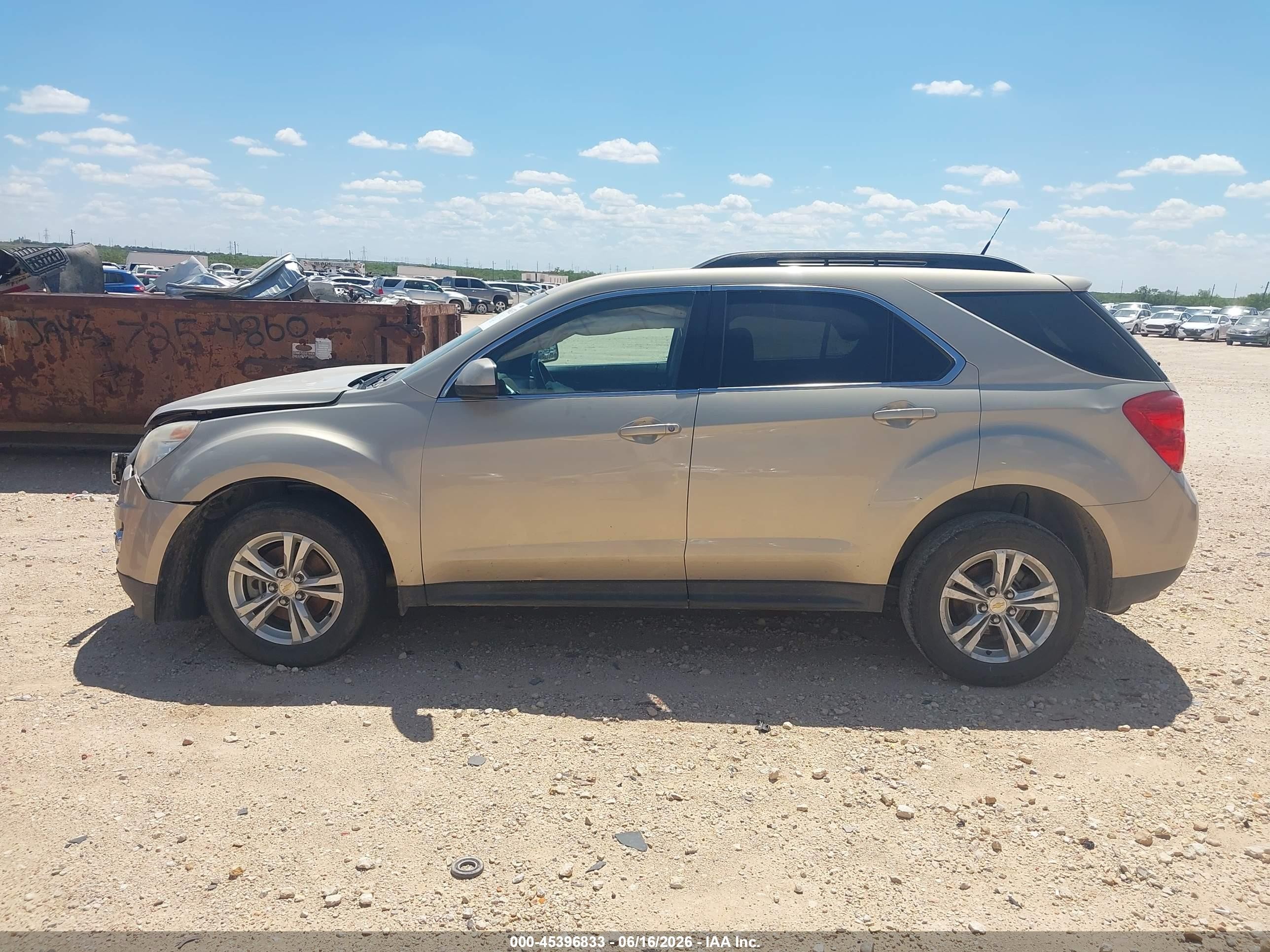 2010 Chevrolet Equinox Lt Желто-коричневый vin: 2CNALPEW0A6303561