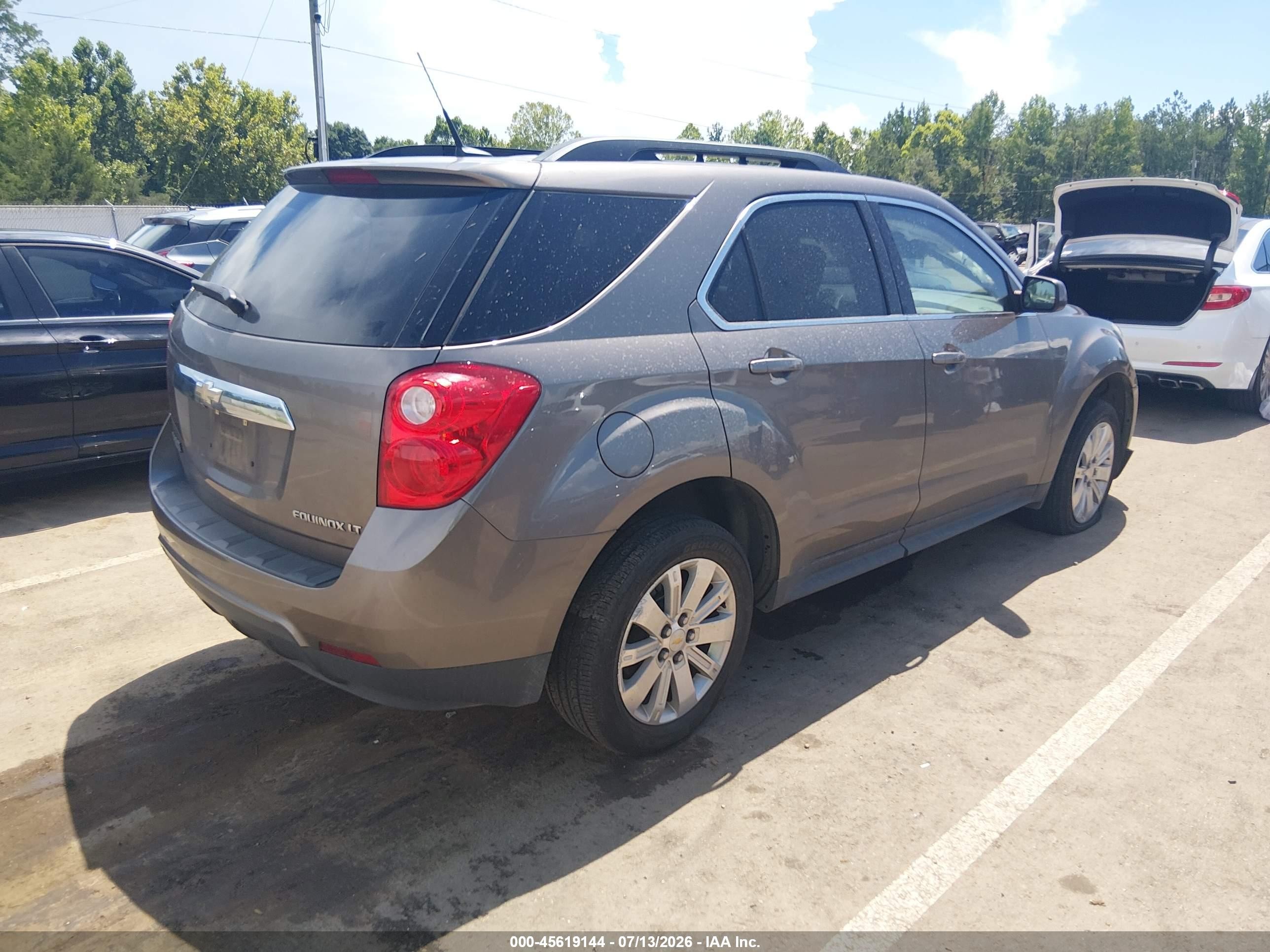 2010 Chevrolet Equinox Lt Gray vin: 2CNALPEW1A6308476