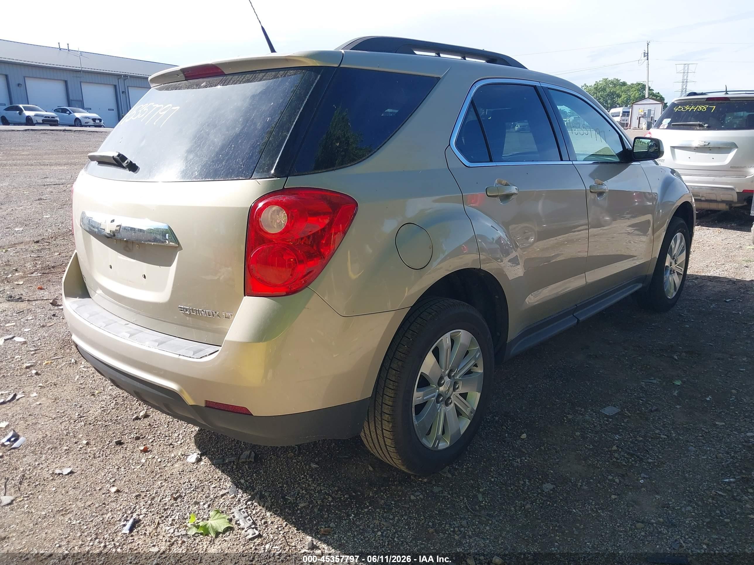 2010 Chevrolet Equinox Lt Gold vin: 2CNALPEW3A6325652