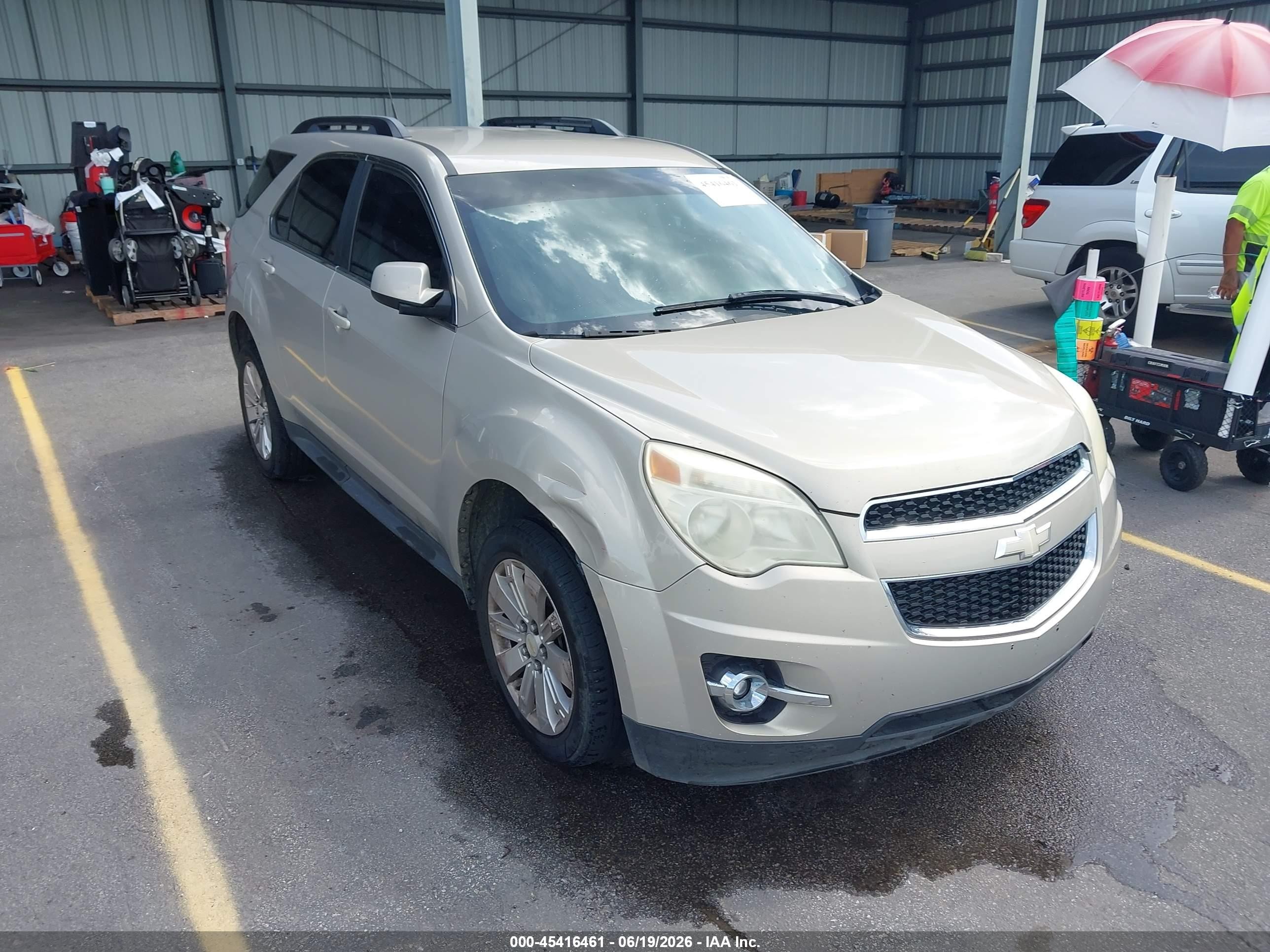 2010 Chevrolet Equinox Lt Beige vin: 2CNALPEW4A6381289