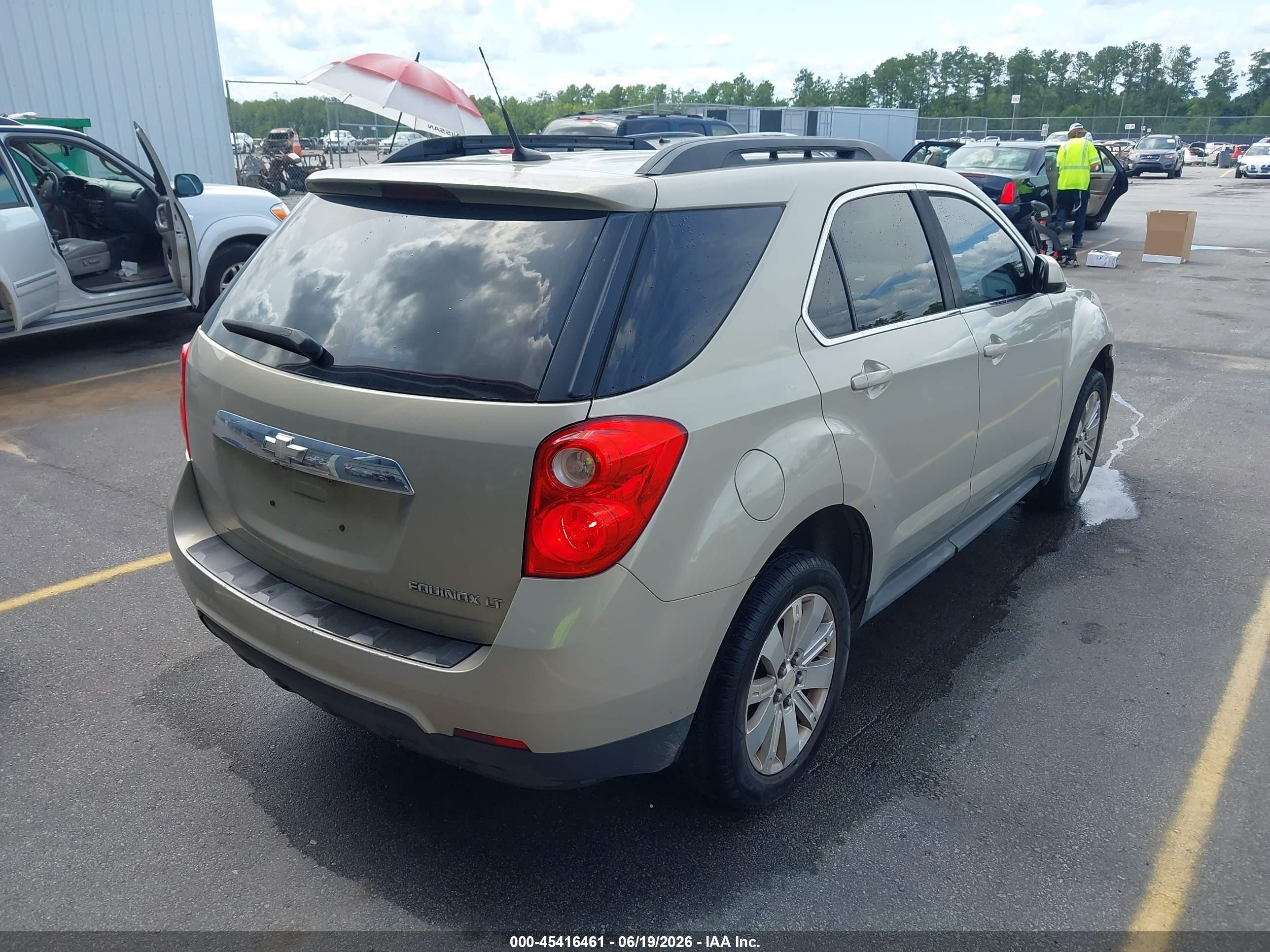 2010 Chevrolet Equinox Lt Beige vin: 2CNALPEW4A6381289
