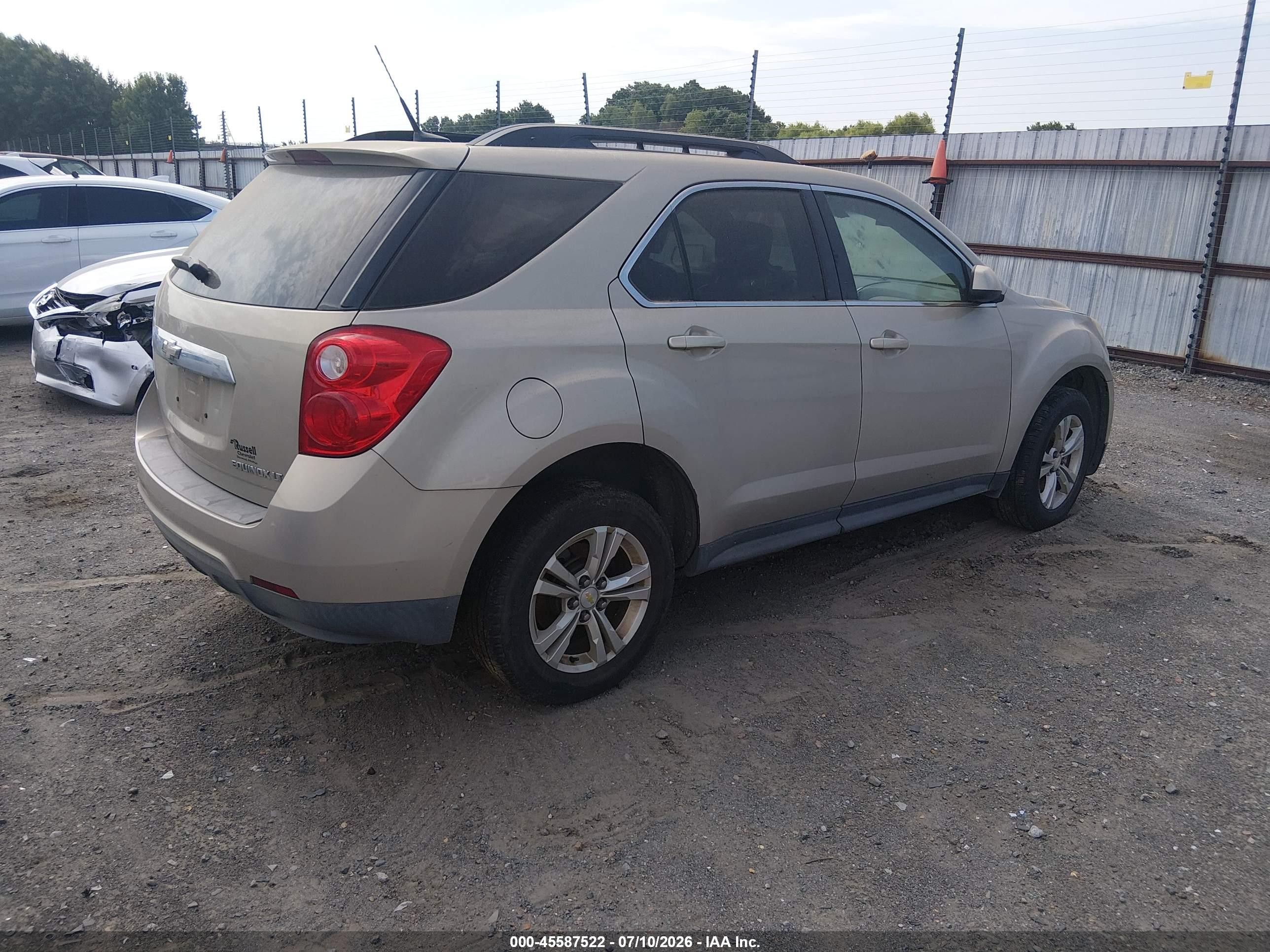 2010 Chevrolet Equinox Lt Gold vin: 2CNALPEW5A6266040