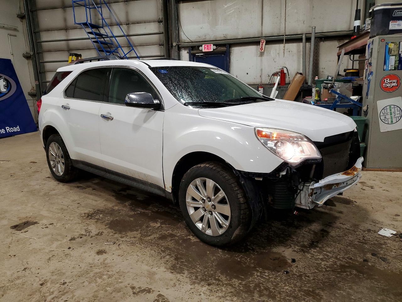 2010 Chevrolet Equinox Lt White vin: 2CNALPEW5A6402117