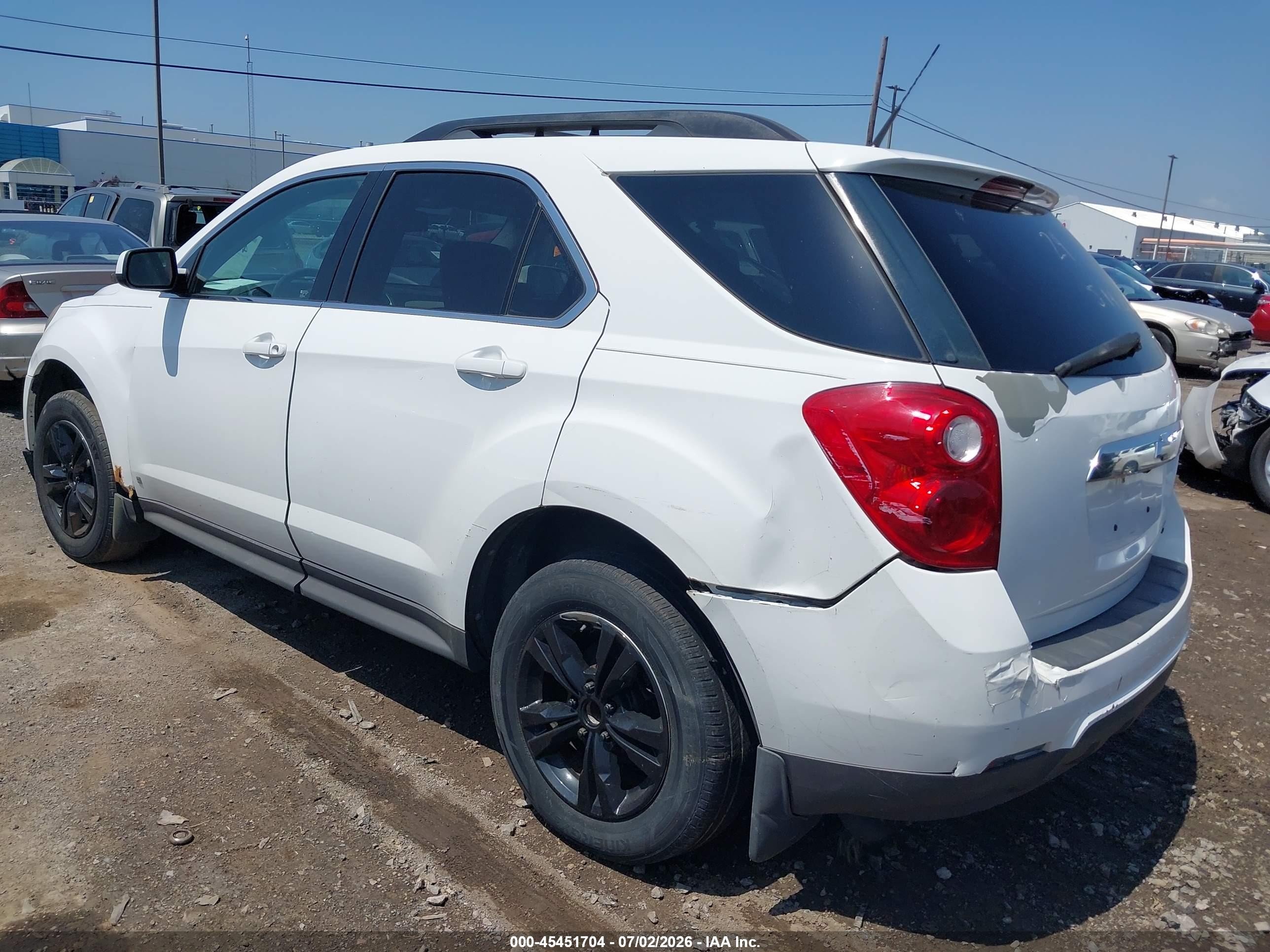 2010 Chevrolet Equinox Lt White vin: 2CNALPEW5A6403350