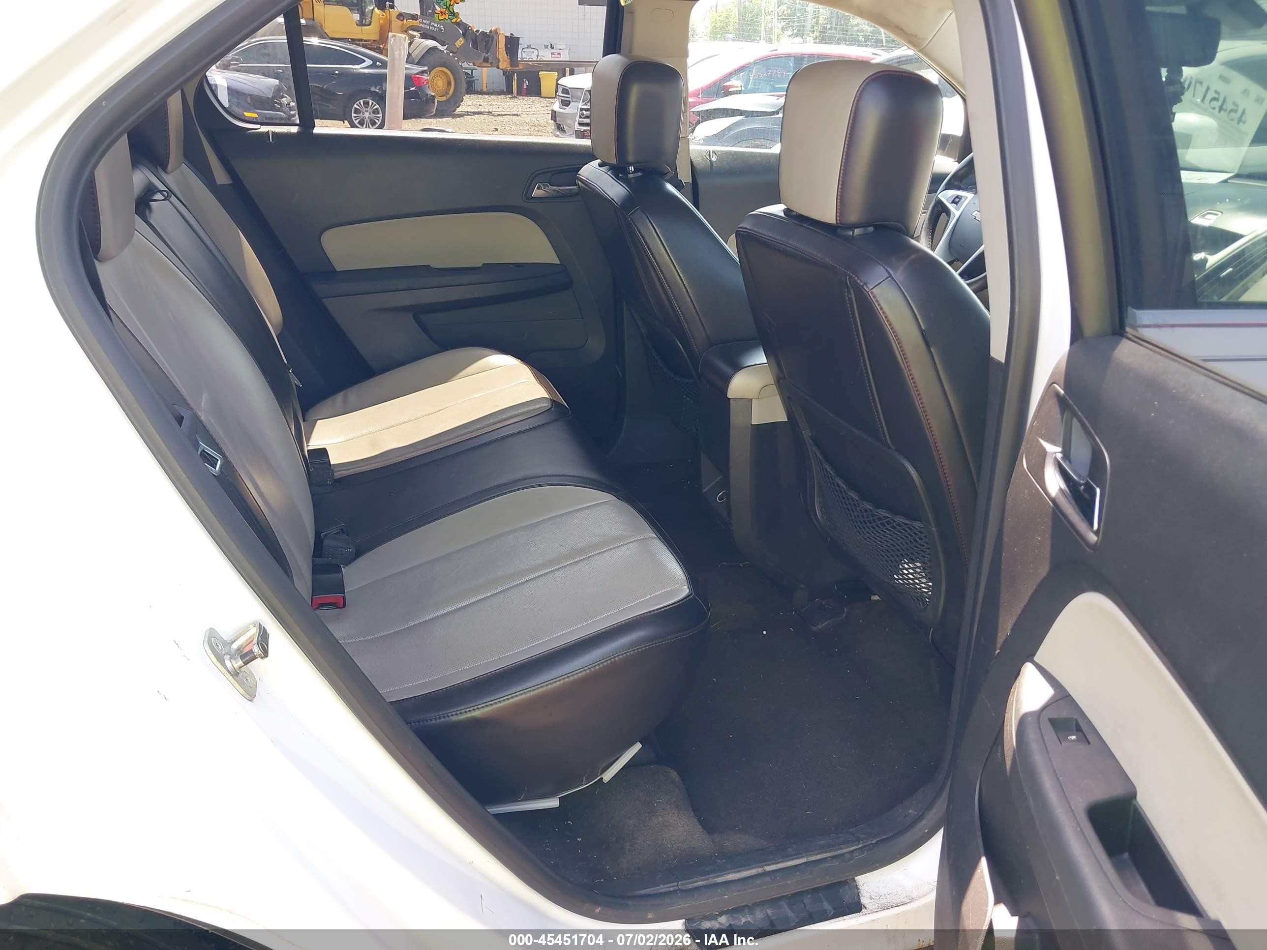 2010 Chevrolet Equinox Lt White vin: 2CNALPEW5A6403350