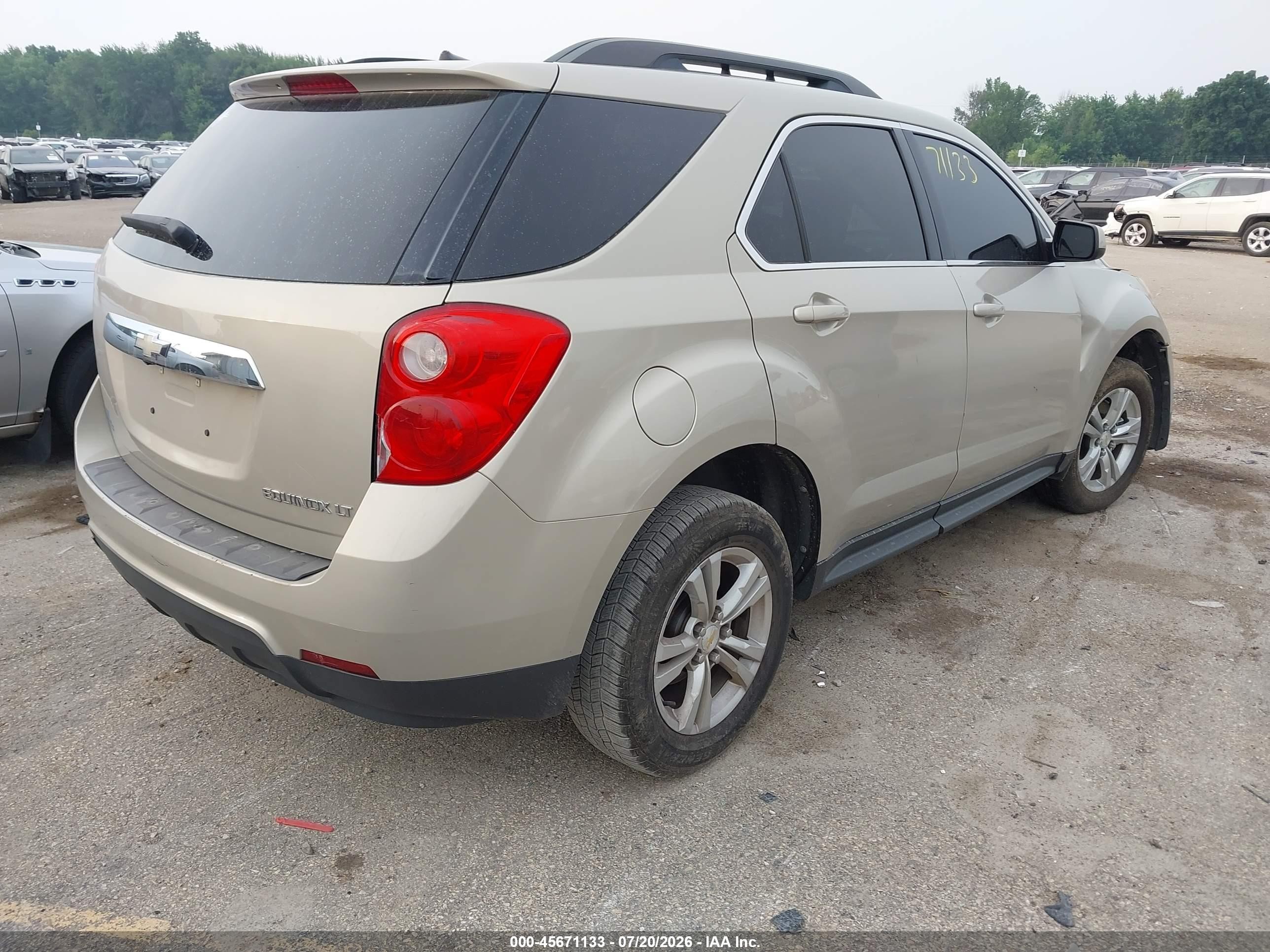 2010 Chevrolet Equinox Lt Gold vin: 2CNALPEW7A6381285