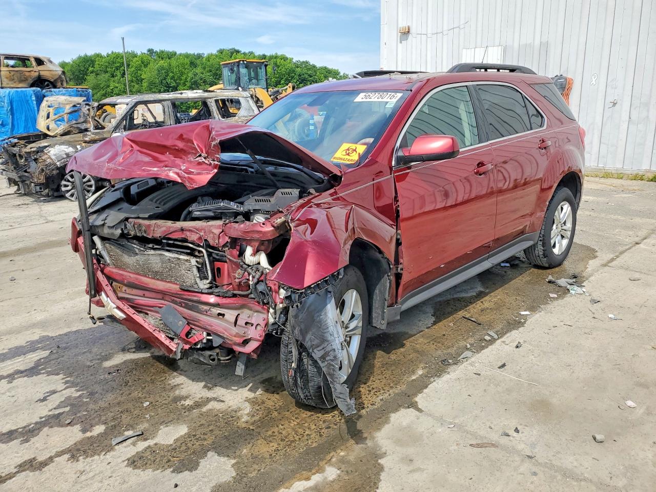 2010 Chevrolet Equinox Lt Burgundy vin: 2CNALPEW8A6303615