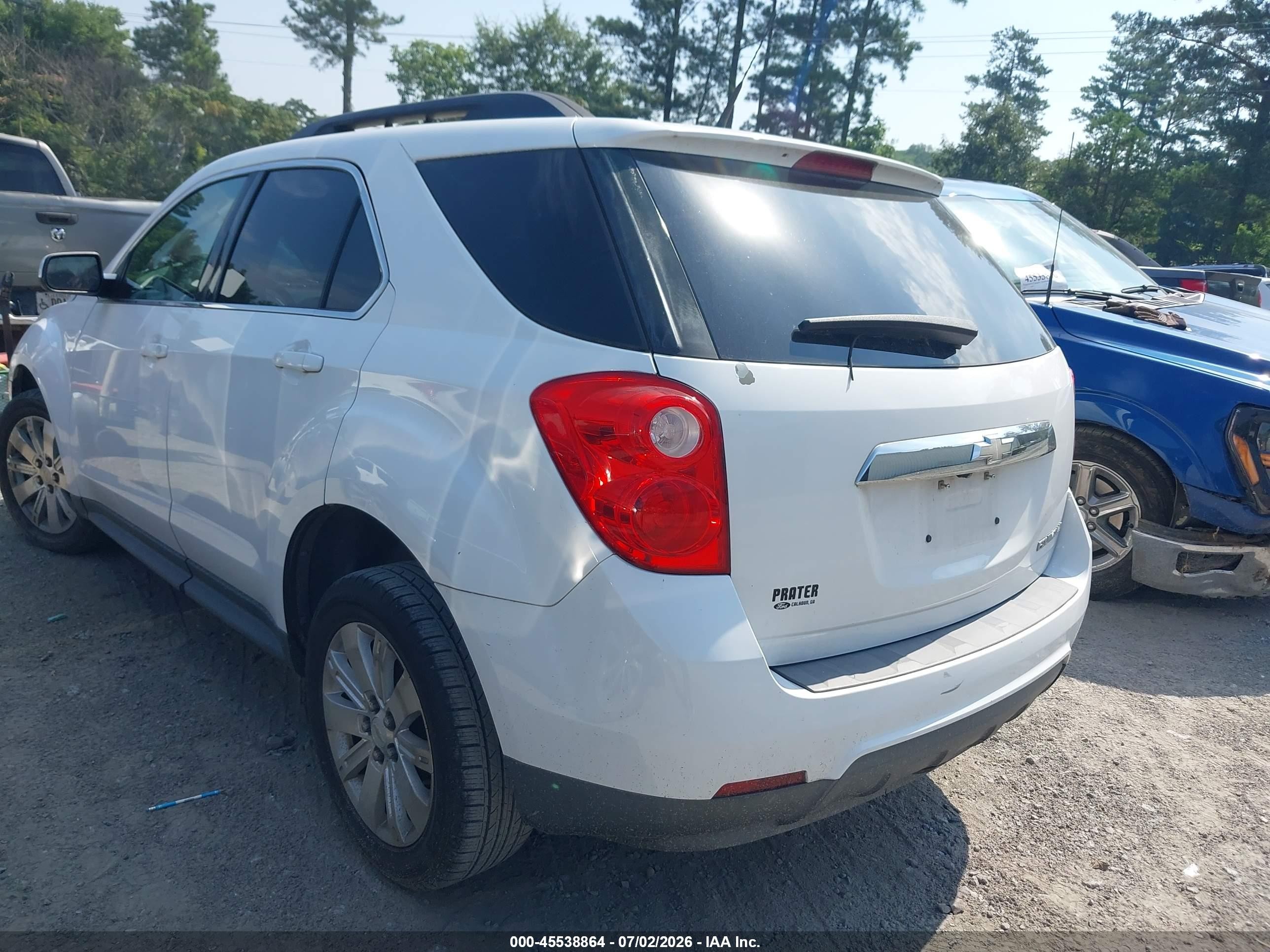 2010 Chevrolet Equinox Lt Белый vin: 2CNALPEW9A6386472