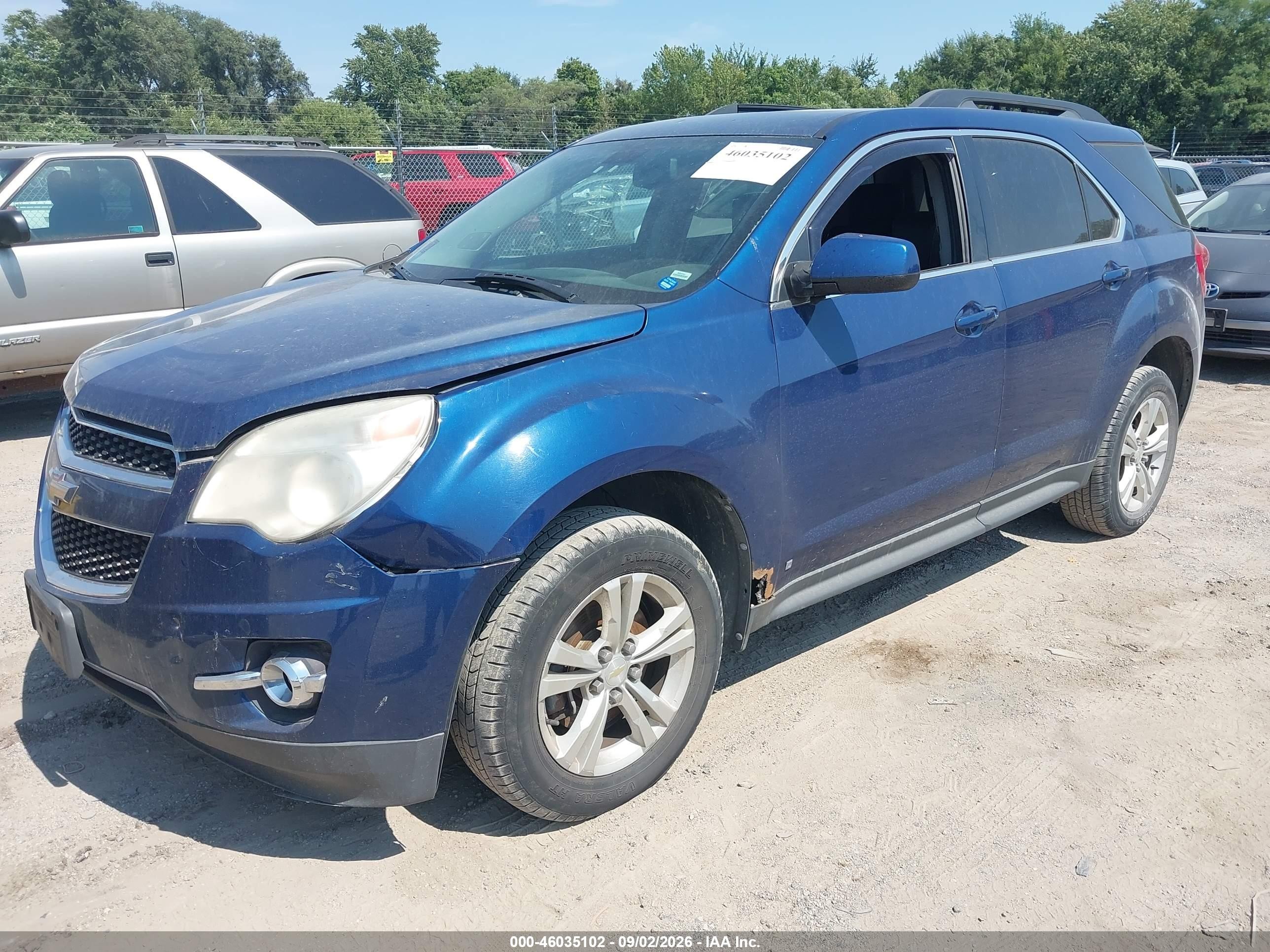 2010 Chevrolet Equinox Lt Blue vin: 2CNALPEWXA6219599