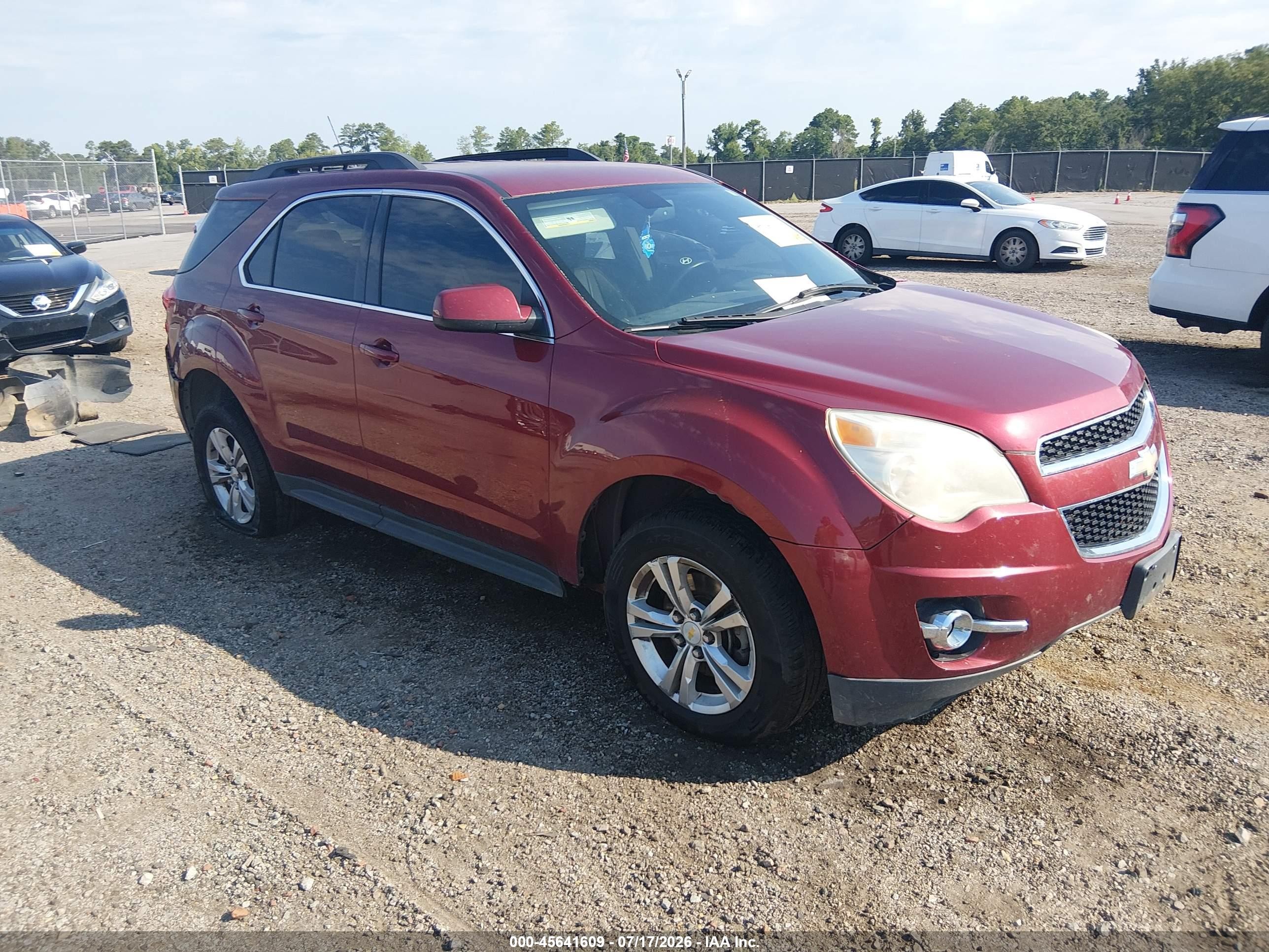 2010 Chevrolet Equinox Lt Red vin: 2CNALPEWXA6312350
