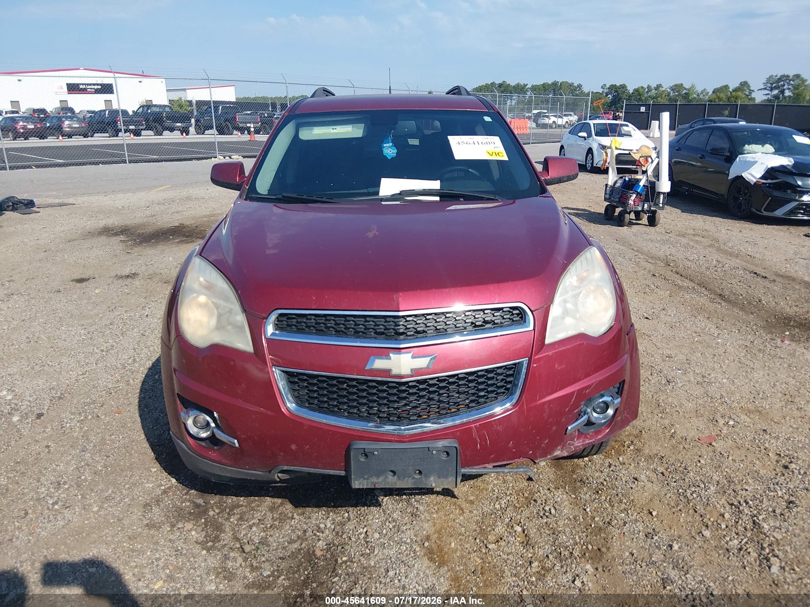 2010 Chevrolet Equinox Lt Красный vin: 2CNALPEWXA6312350