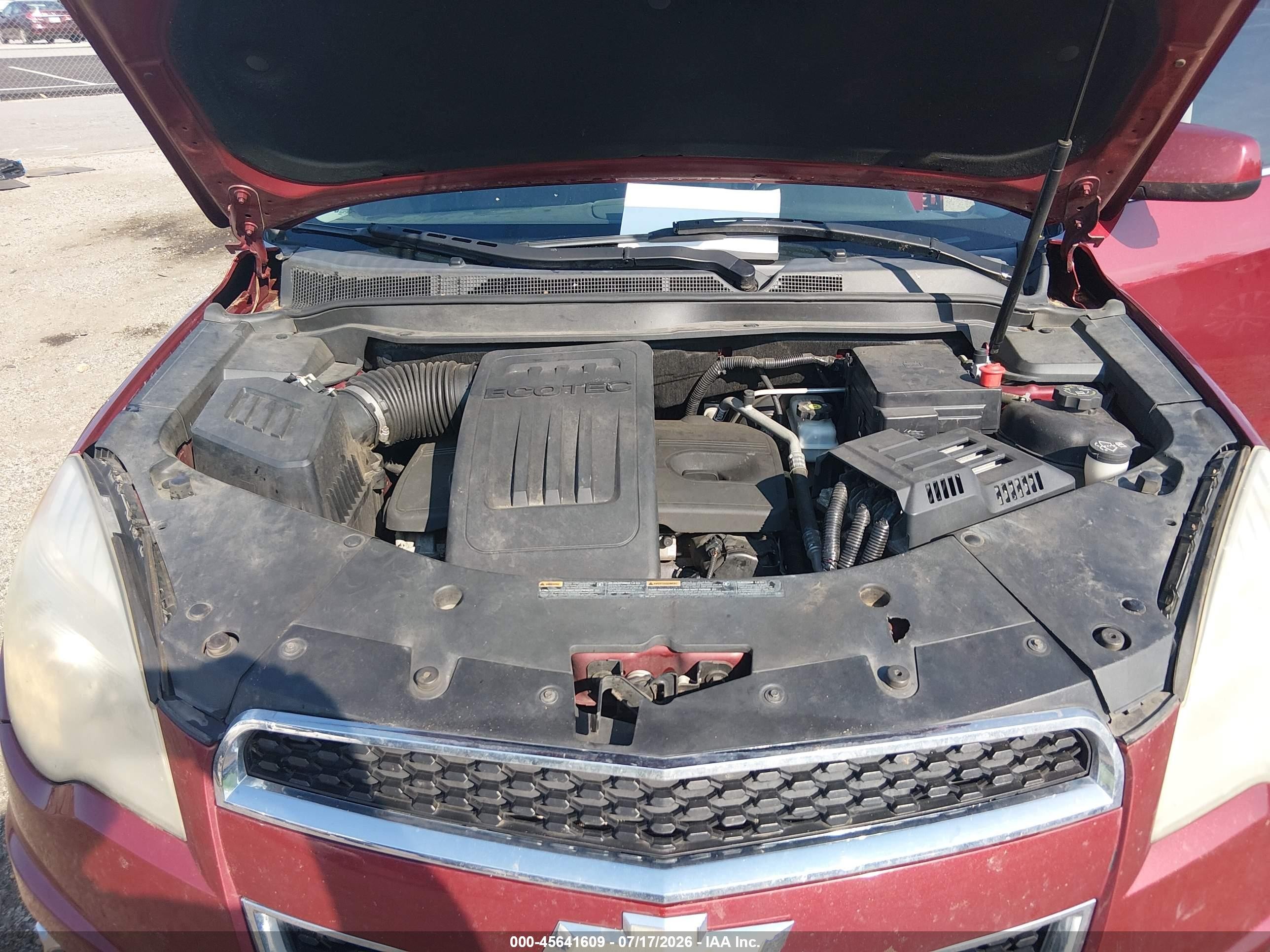 2010 Chevrolet Equinox Lt Красный vin: 2CNALPEWXA6312350