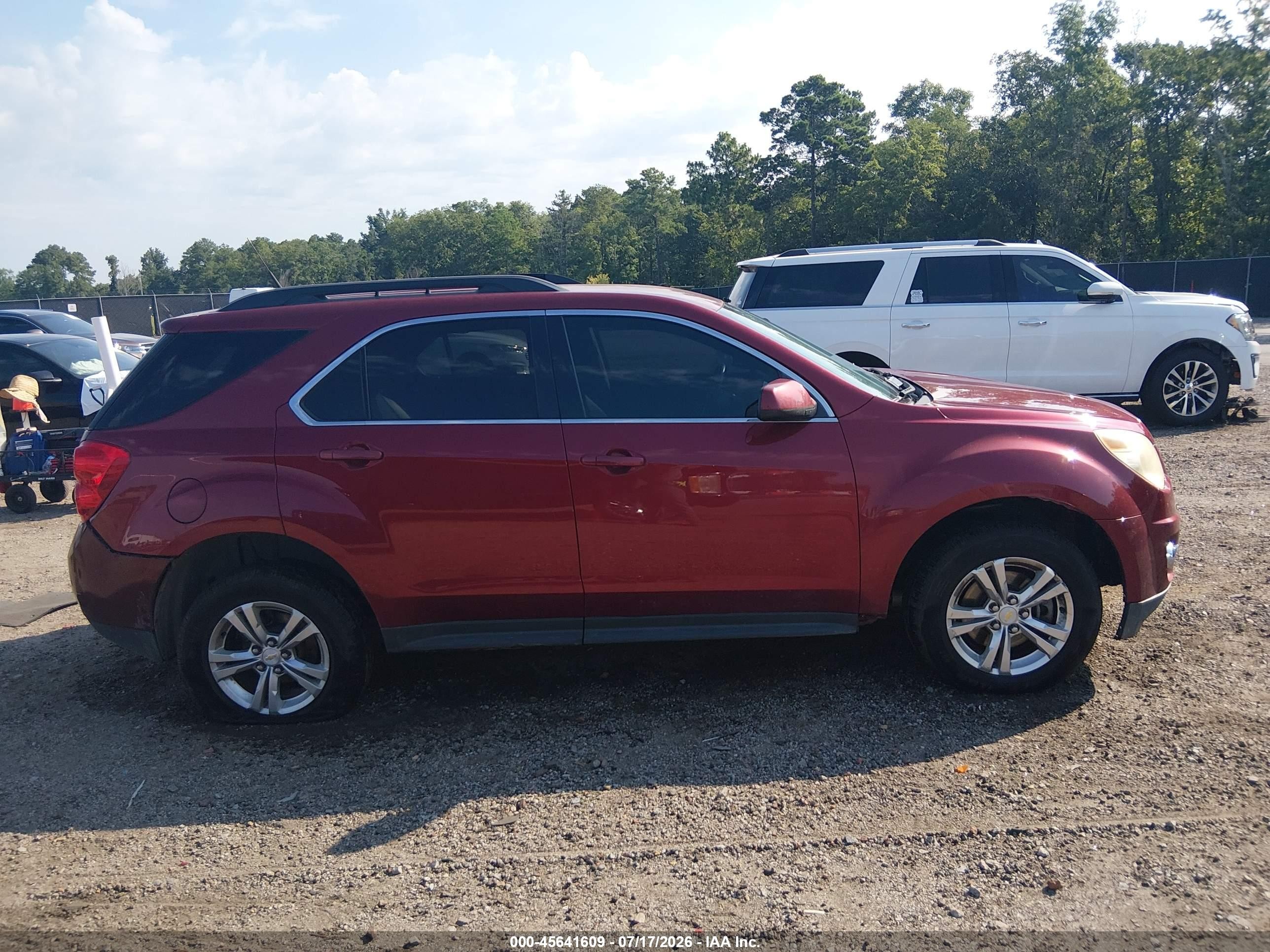 2010 Chevrolet Equinox Lt Красный vin: 2CNALPEWXA6312350