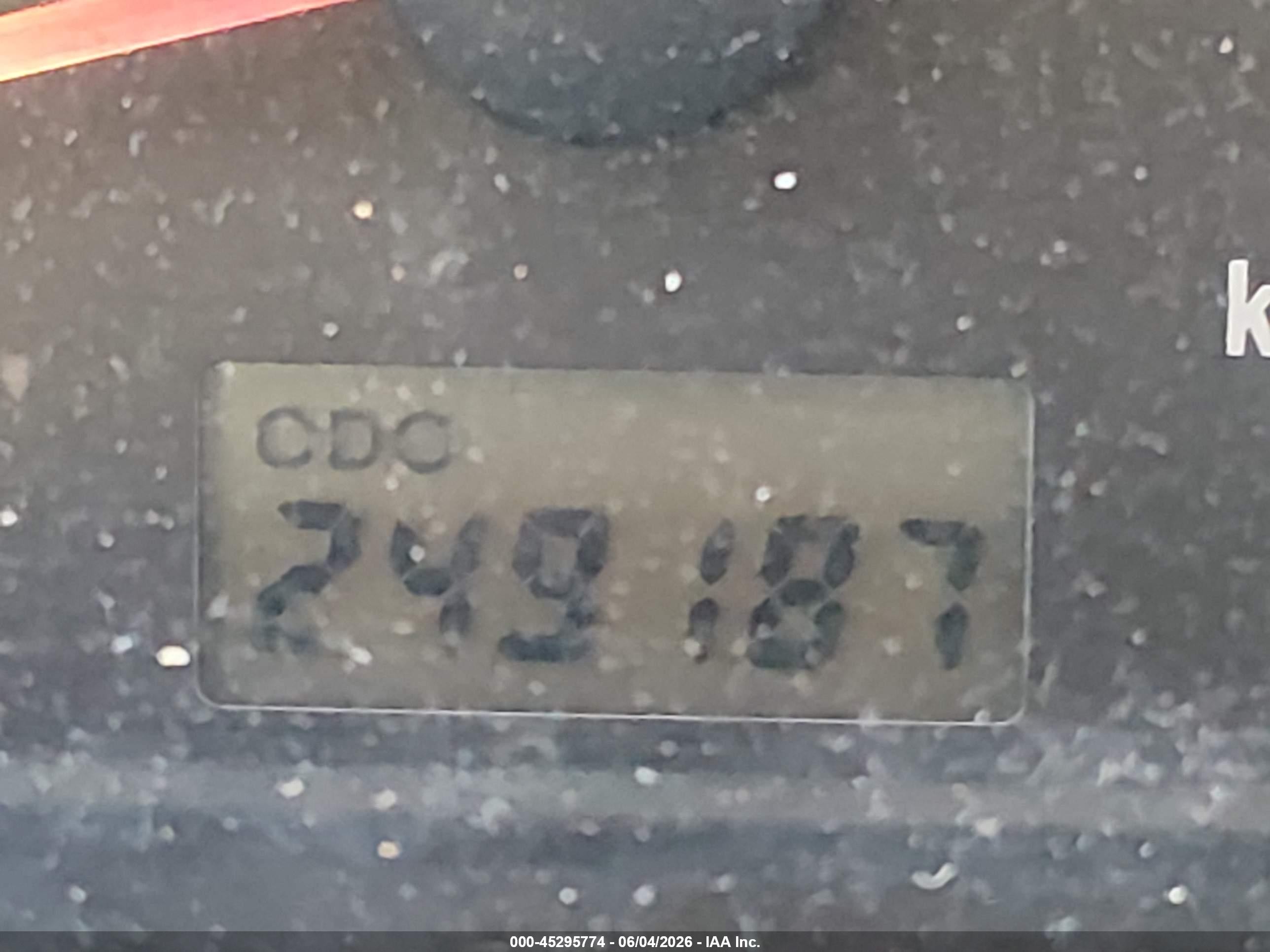 2003 Chevrolet Tracker Hard Top Base Черный vin: 2CNBE13C236950860