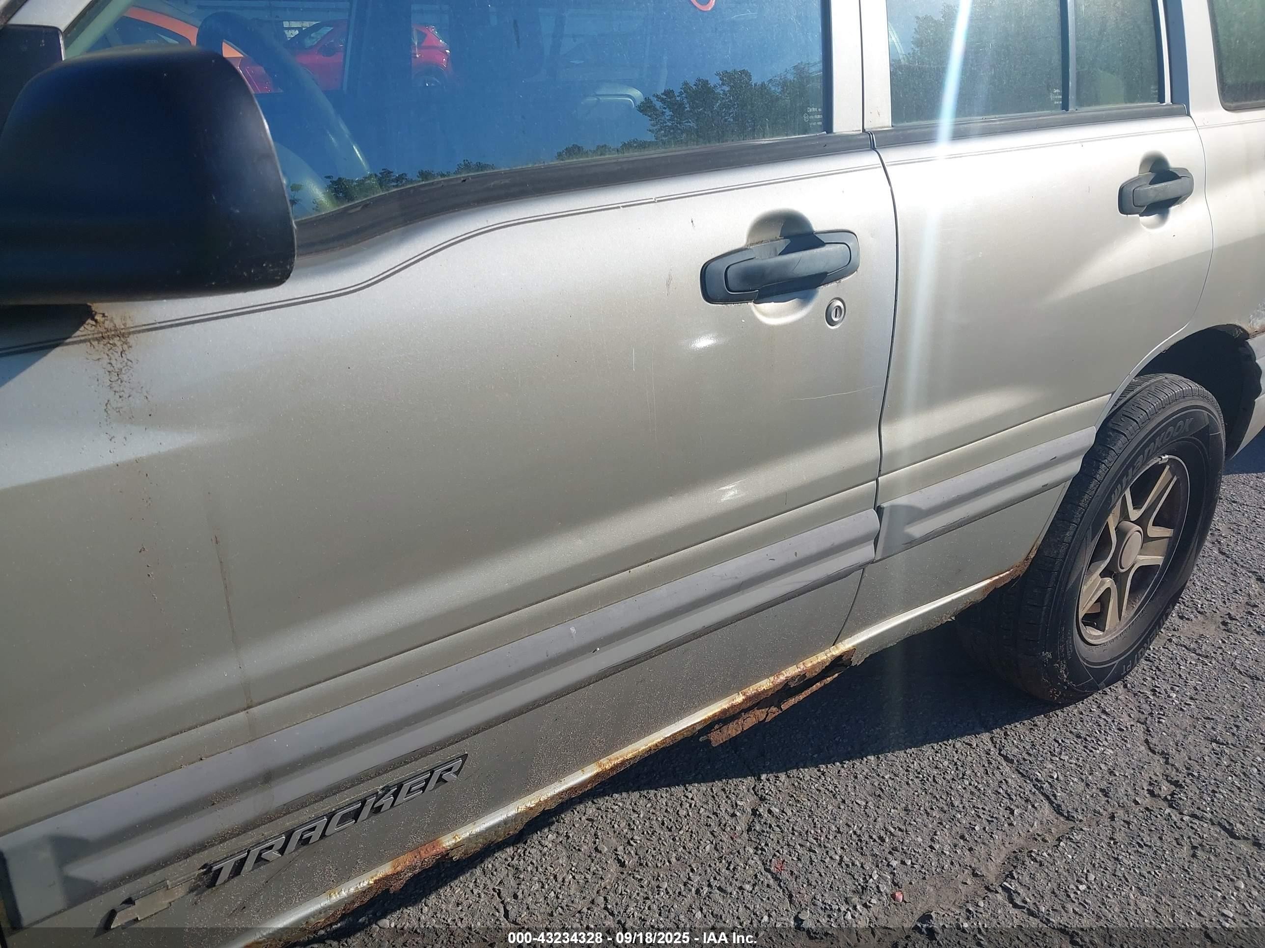 2004 Chevrolet Tracker   Silver vin: 2CNBJ134046918589