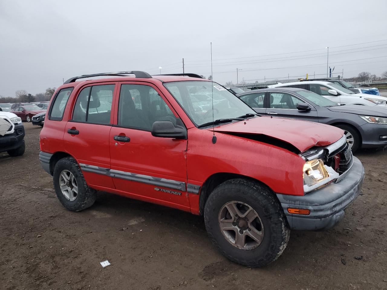 2004 Chevrolet Tracker Red vin: 2CNBJ134846918517