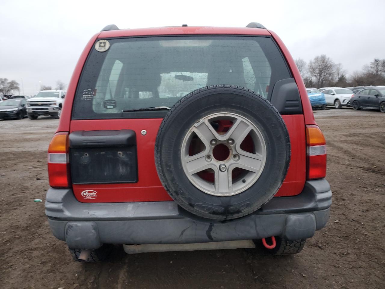 2004 Chevrolet Tracker Red vin: 2CNBJ134846918517