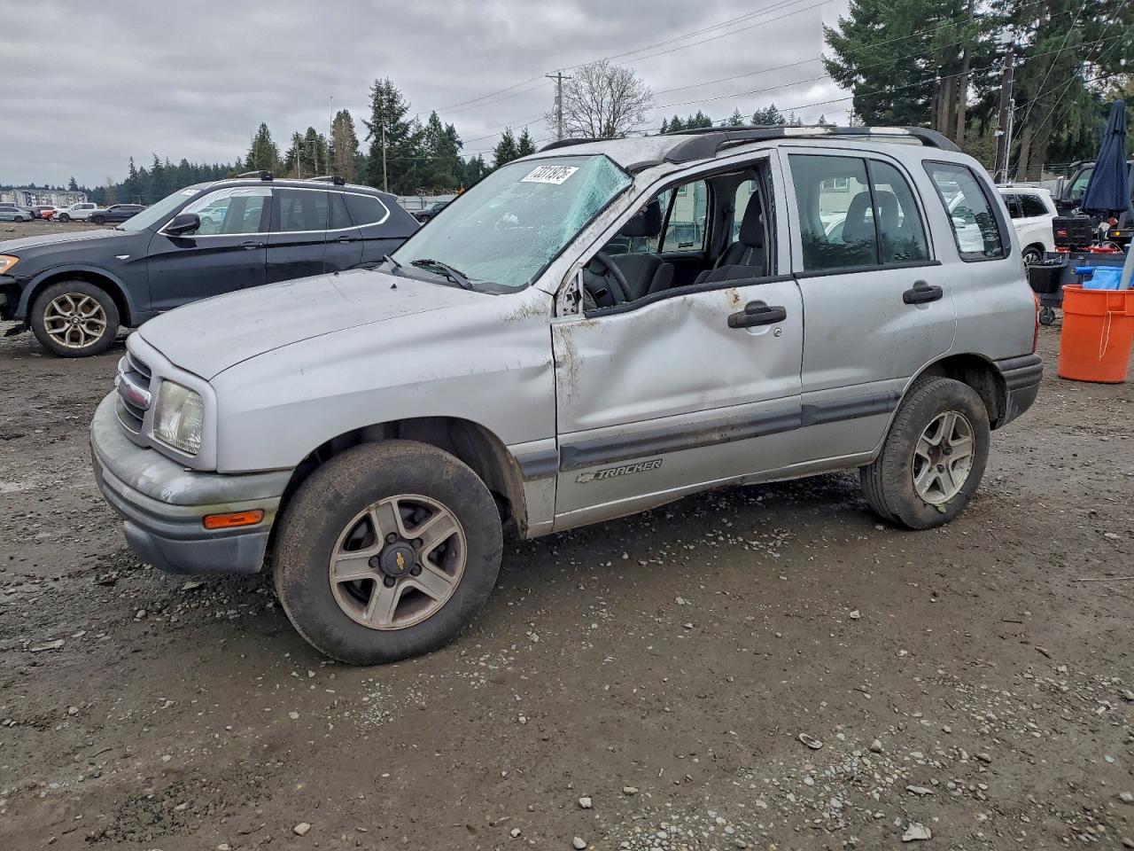 2002 Chevrolet Tracker Silver vin: 2CNBJ13C026911162