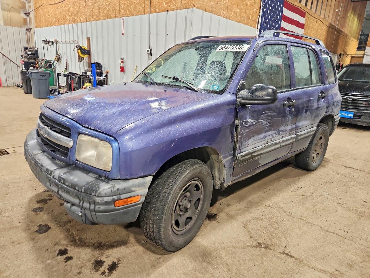 1999 Chevrolet Tracker Blue vin: 2CNBJ13C0X6932410