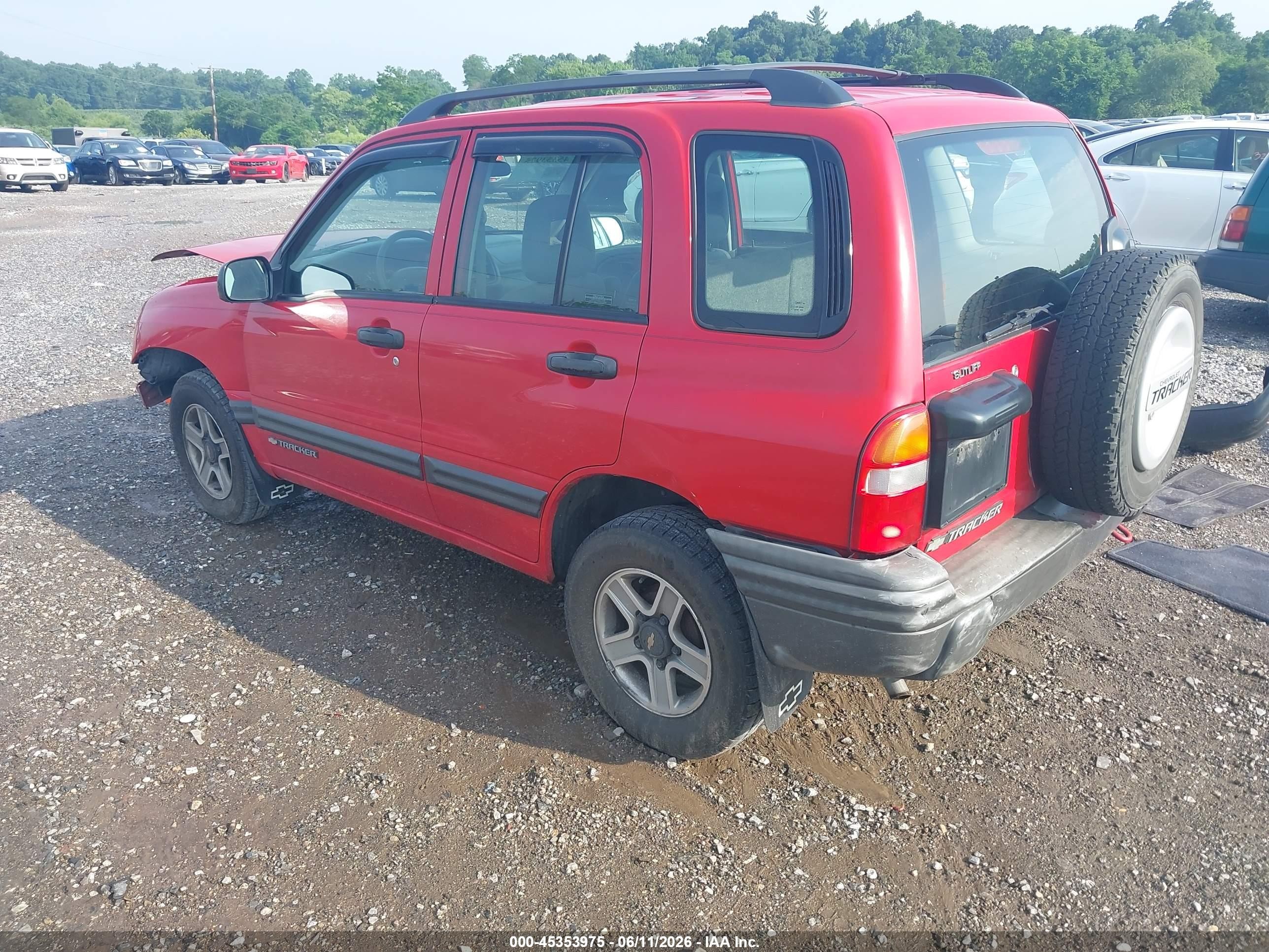 2002 Chevrolet Tracker Hard Top Base Красный vin: 2CNBJ13C226918369