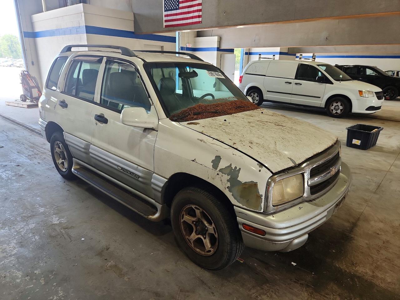 2001 Chevrolet Tracker Lt White vin: 2CNBJ634016937135