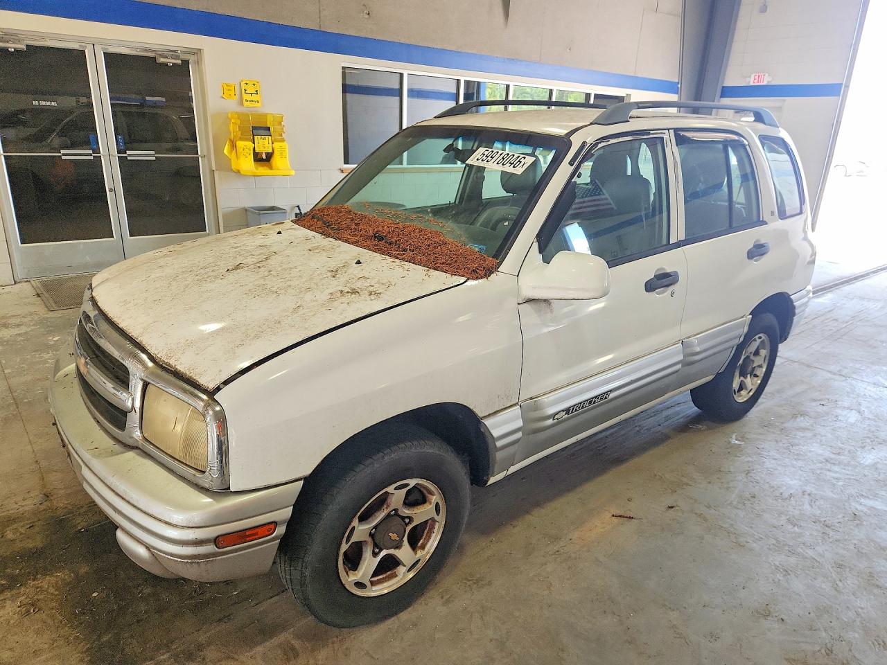 2001 Chevrolet Tracker Lt White vin: 2CNBJ634016937135