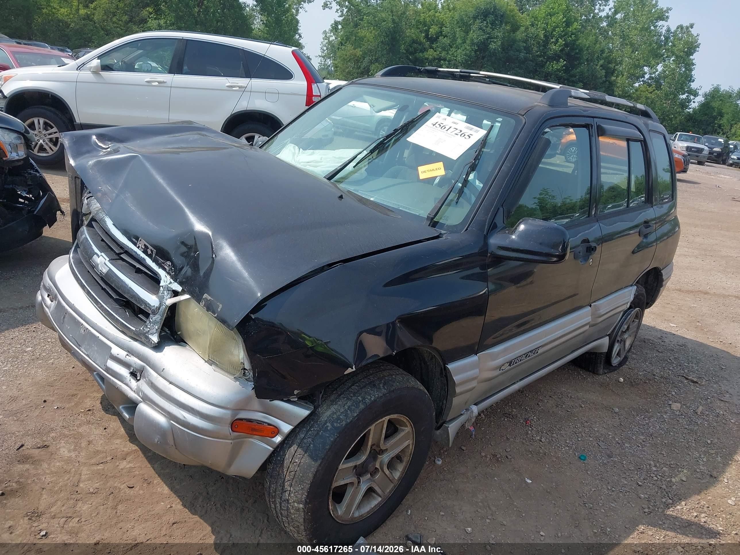 2002 Chevrolet Tracker Hard Top Lt Black vin: 2CNBJ634026902693