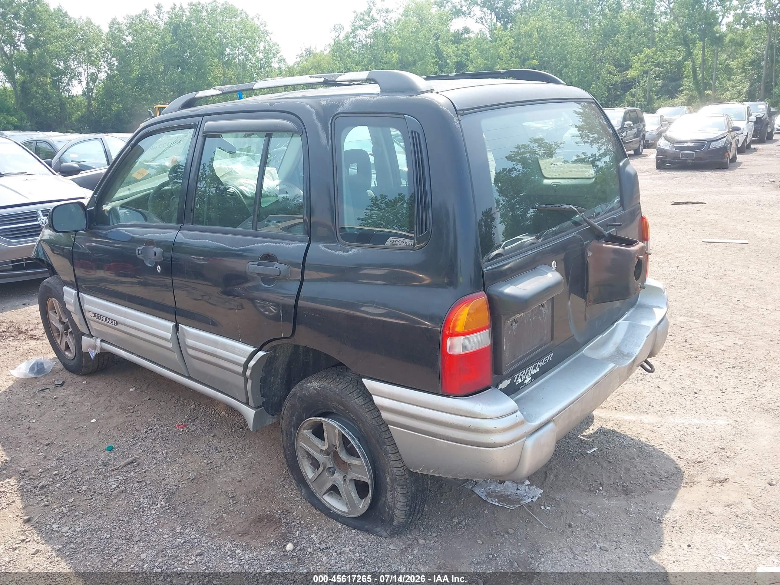 2002 Chevrolet Tracker Hard Top Lt Black vin: 2CNBJ634026902693