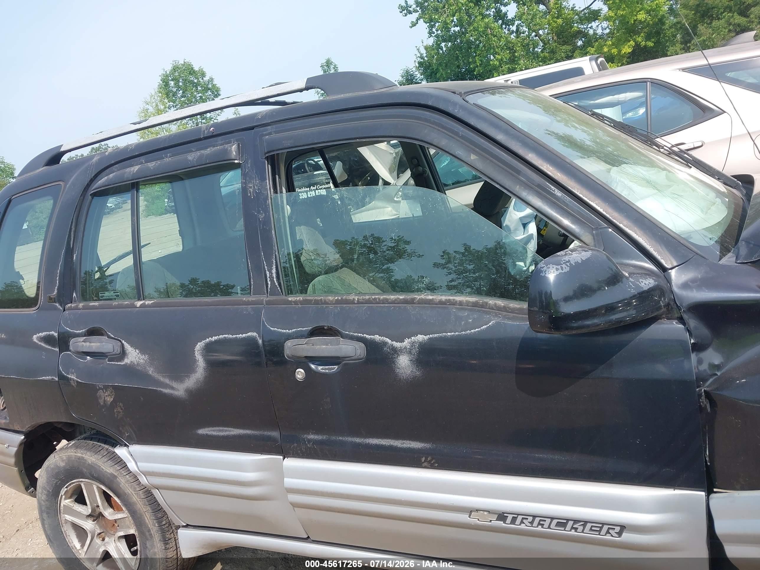 2002 Chevrolet Tracker Hard Top Lt Black vin: 2CNBJ634026902693