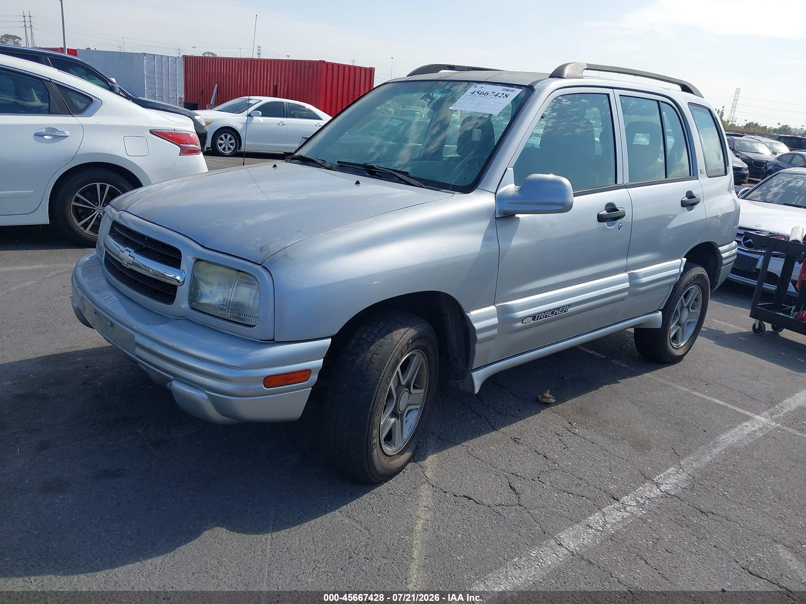 2003 Chevrolet Tracker Hard Top Lt Silver vin: 2CNBJ634636934193