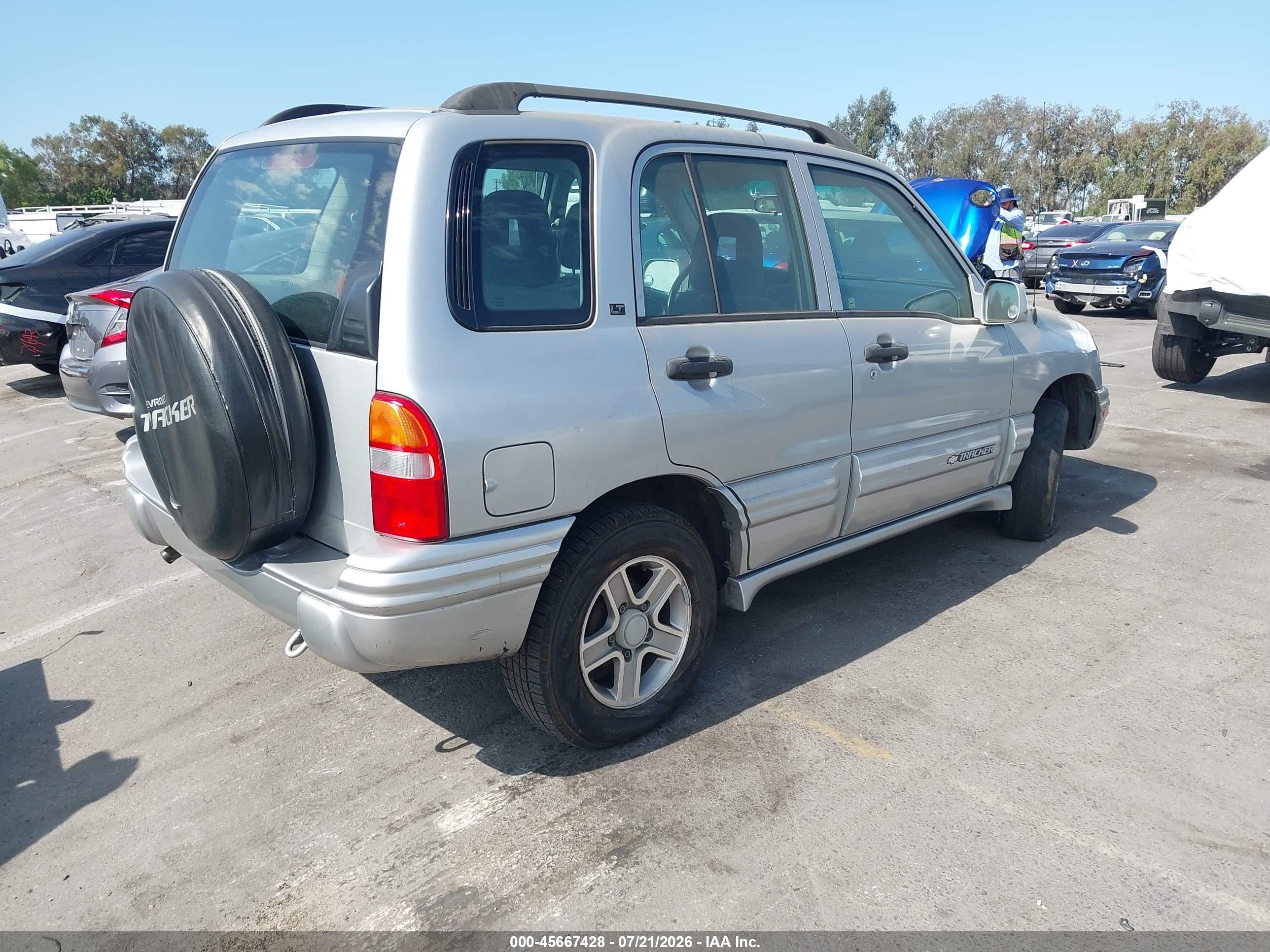 2003 Chevrolet Tracker Hard Top Lt Silver vin: 2CNBJ634636934193