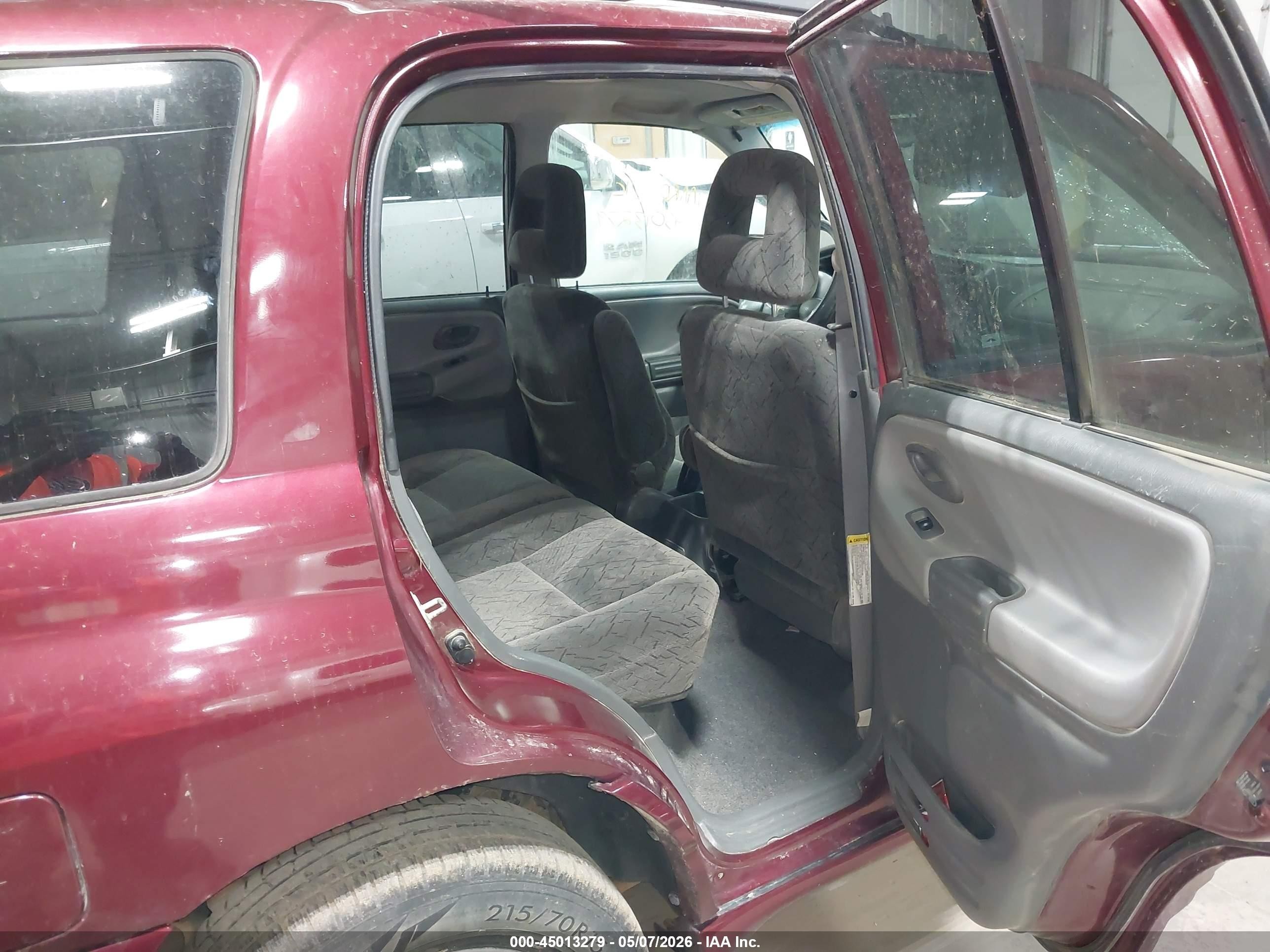 2003 Chevrolet Tracker Hard Top Lt Maroon vin: 2CNBJ634836934910
