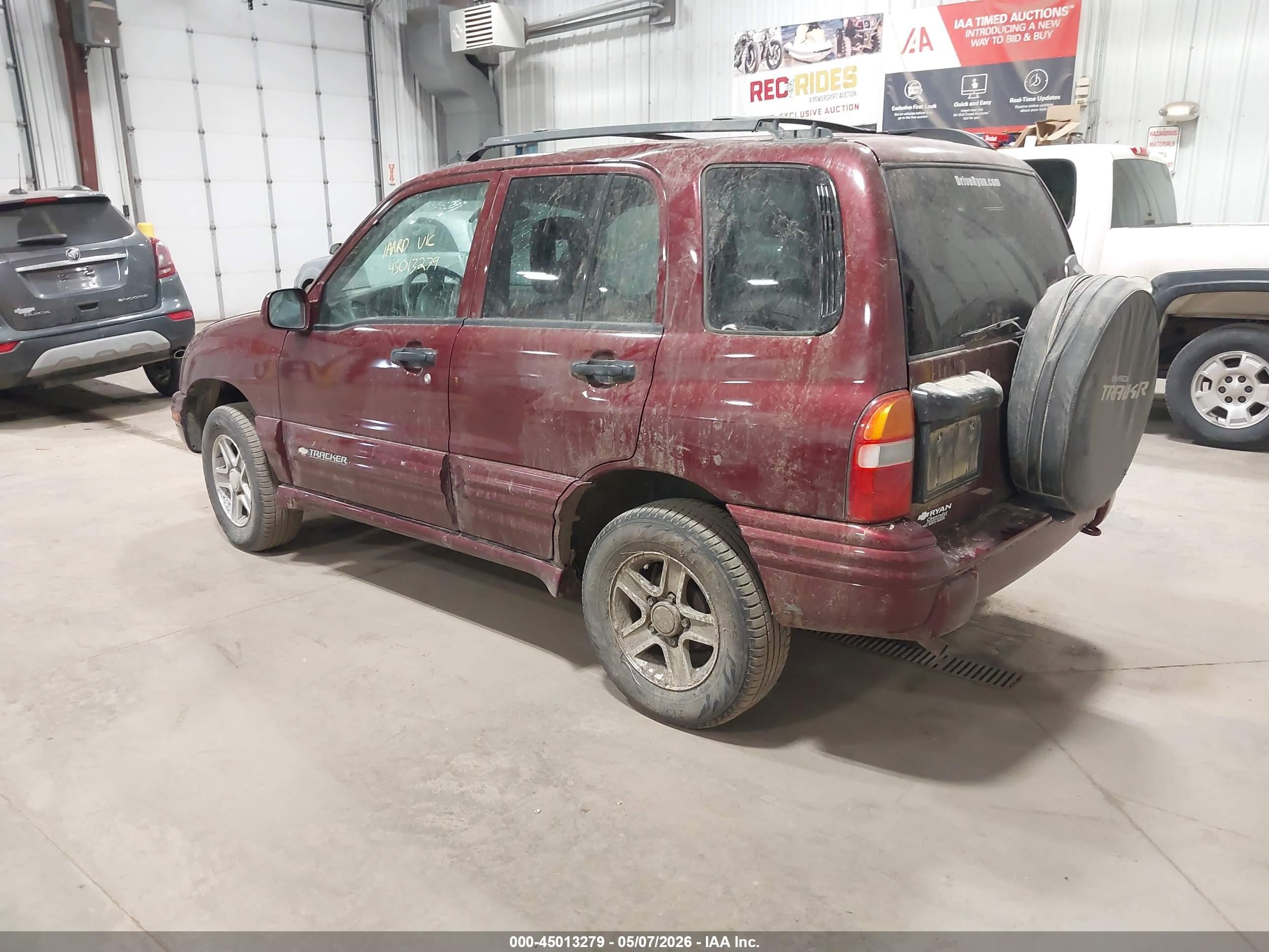 2003 Chevrolet Tracker Hard Top Lt Maroon vin: 2CNBJ634836934910