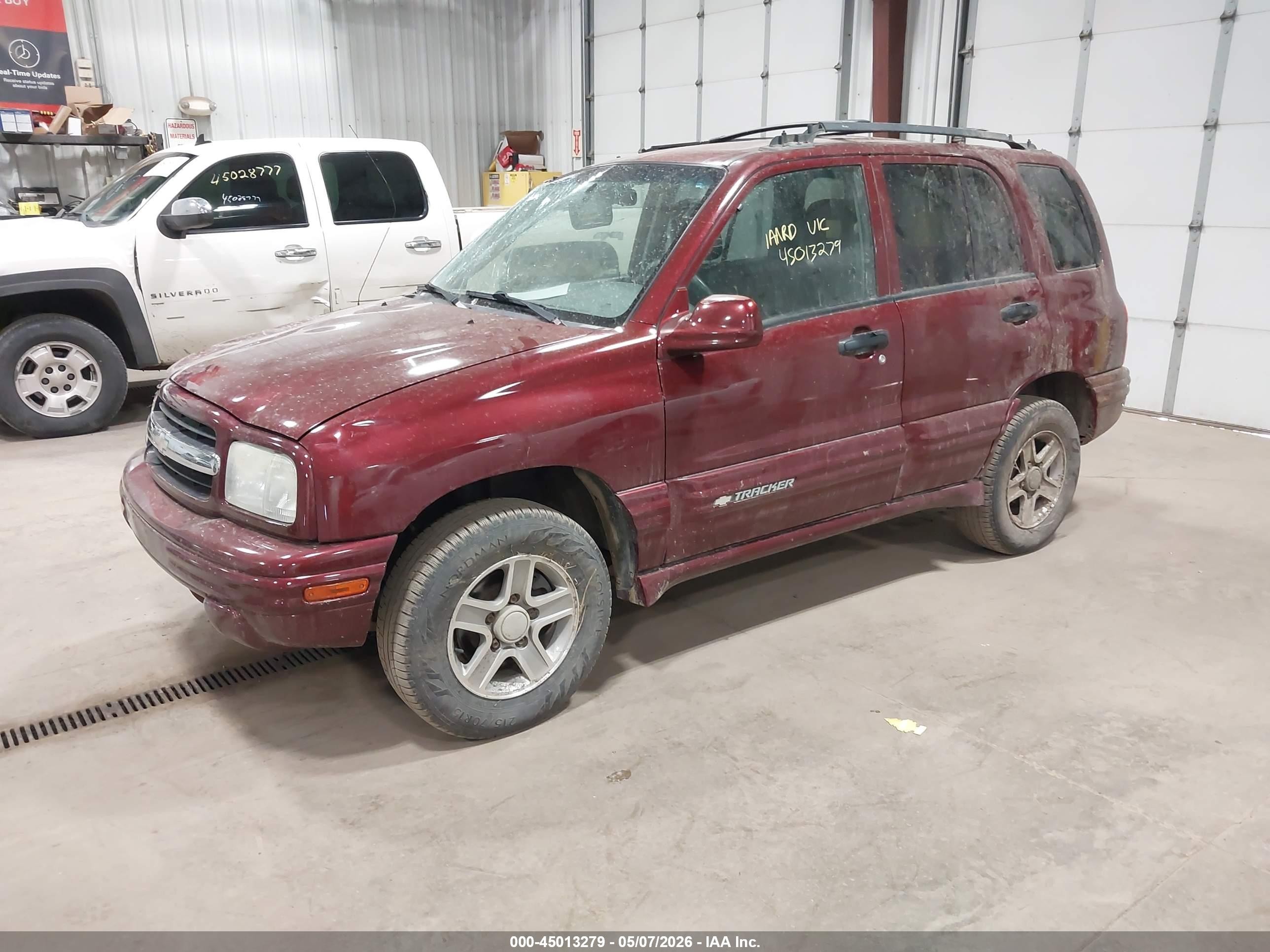 2003 Chevrolet Tracker Hard Top Lt Maroon vin: 2CNBJ634836934910