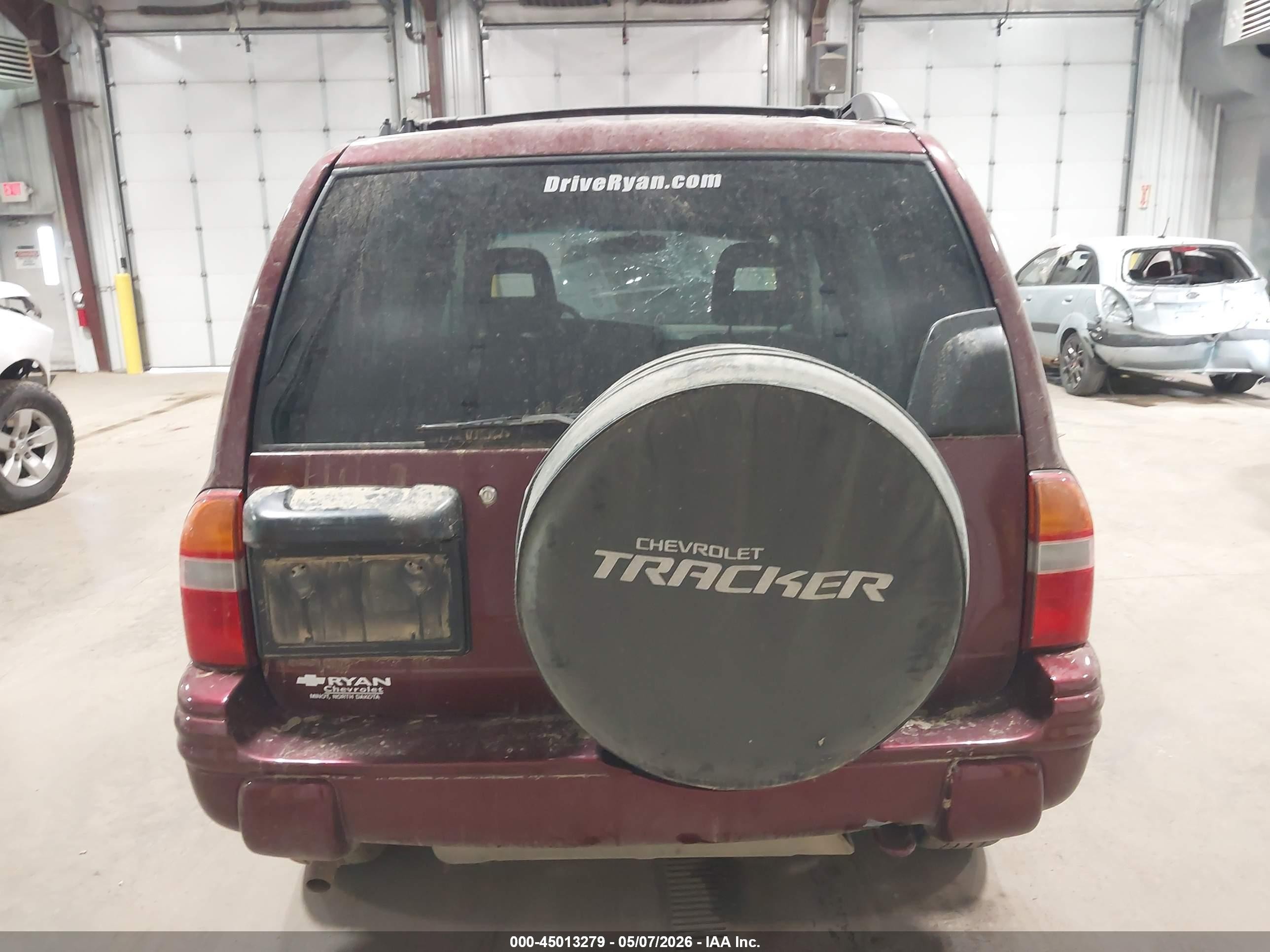 2003 Chevrolet Tracker Hard Top Lt Maroon vin: 2CNBJ634836934910