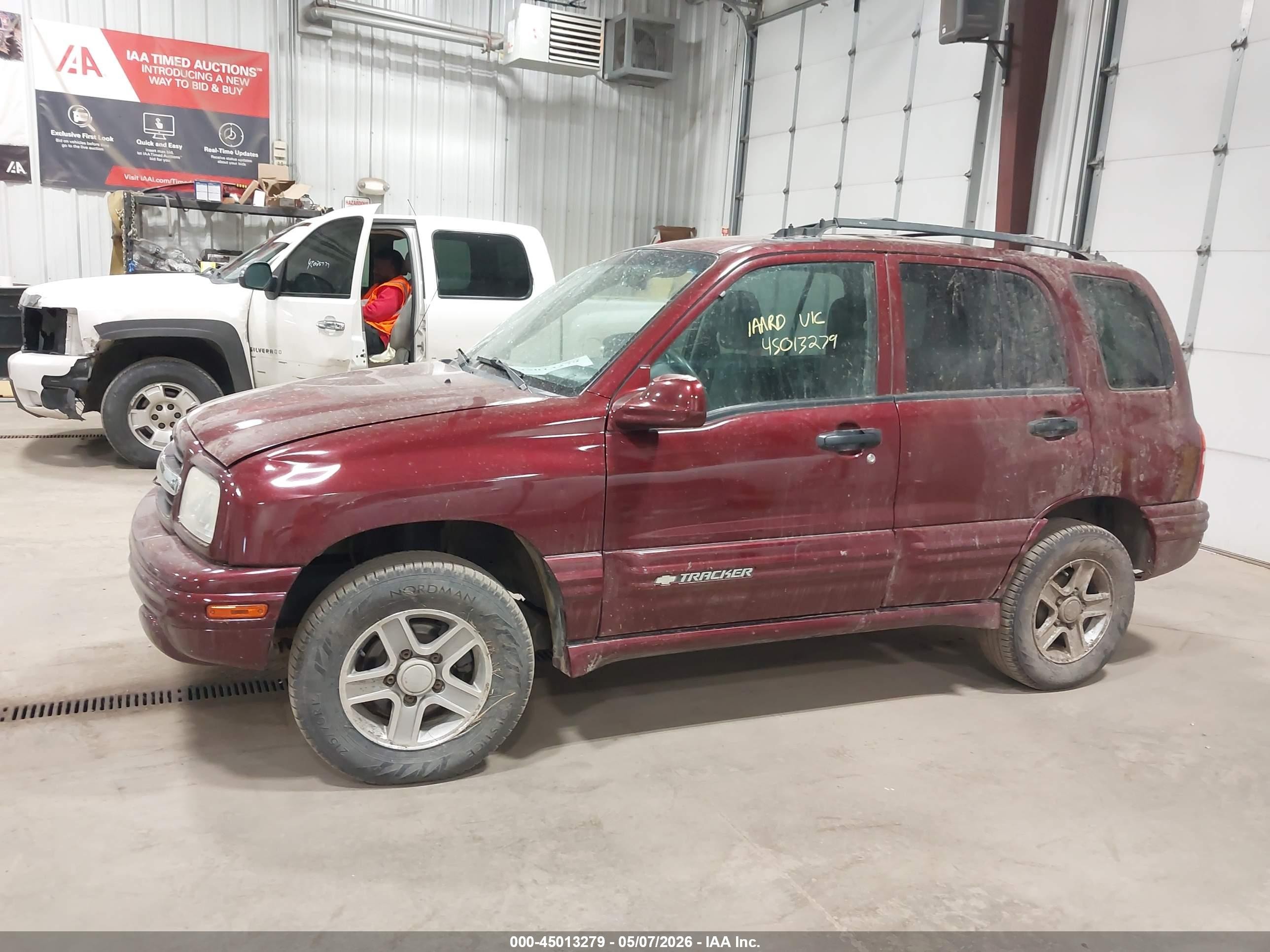2003 Chevrolet Tracker Hard Top Lt Maroon vin: 2CNBJ634836934910