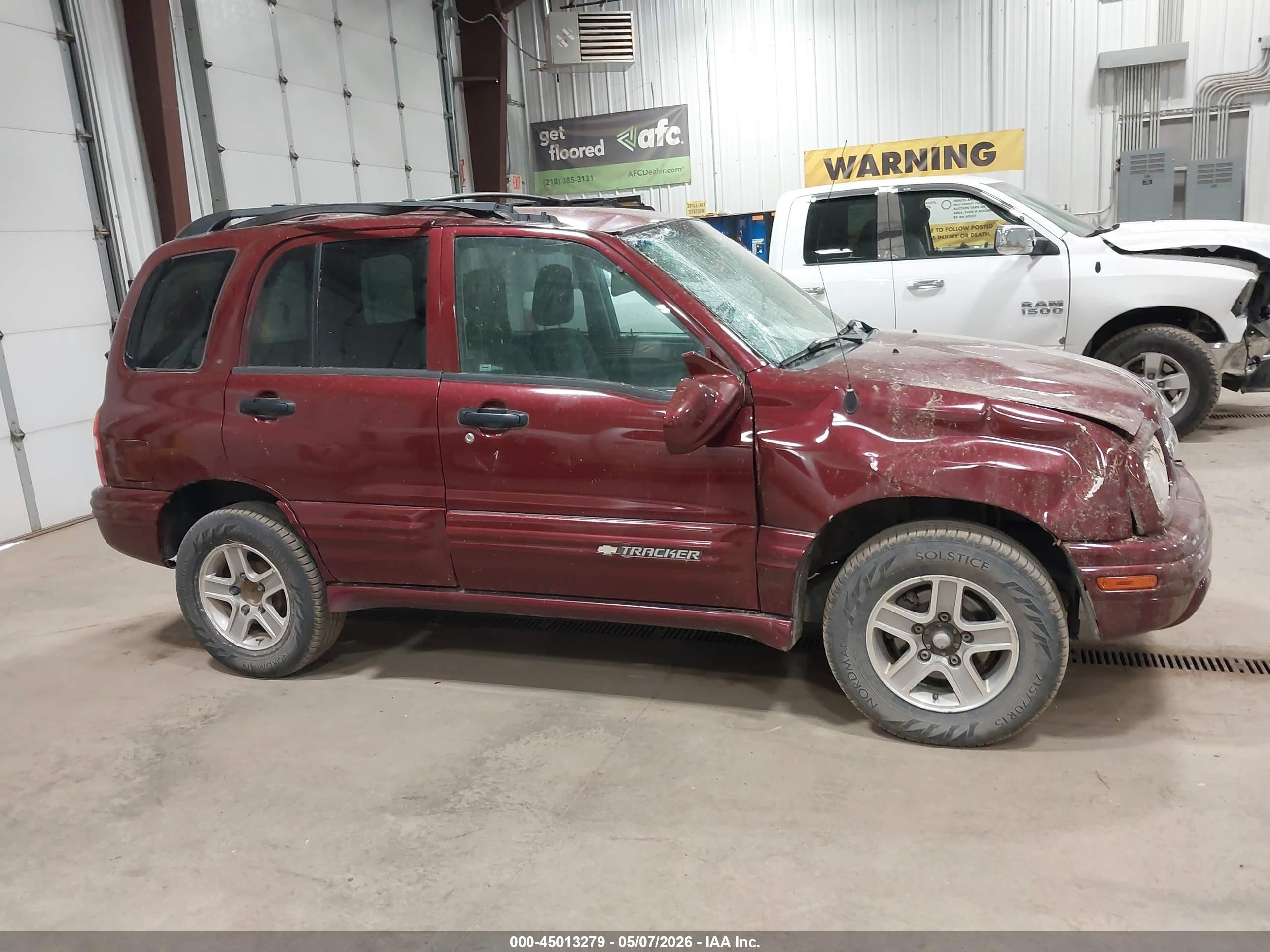 2003 Chevrolet Tracker Hard Top Lt Maroon vin: 2CNBJ634836934910
