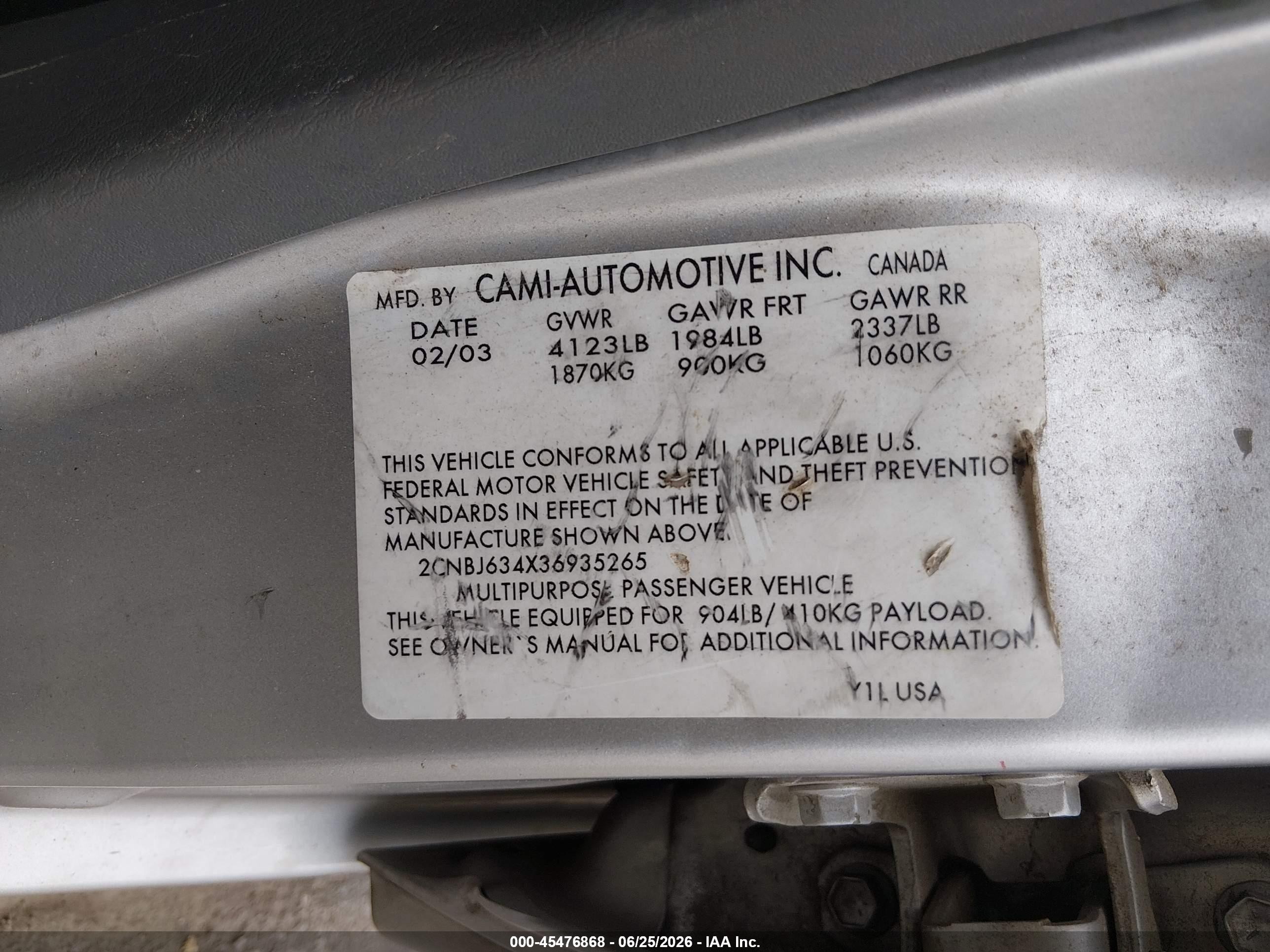 2003 Chevrolet Tracker Hard Top Lt Серебряный vin: 2CNBJ634X36935265