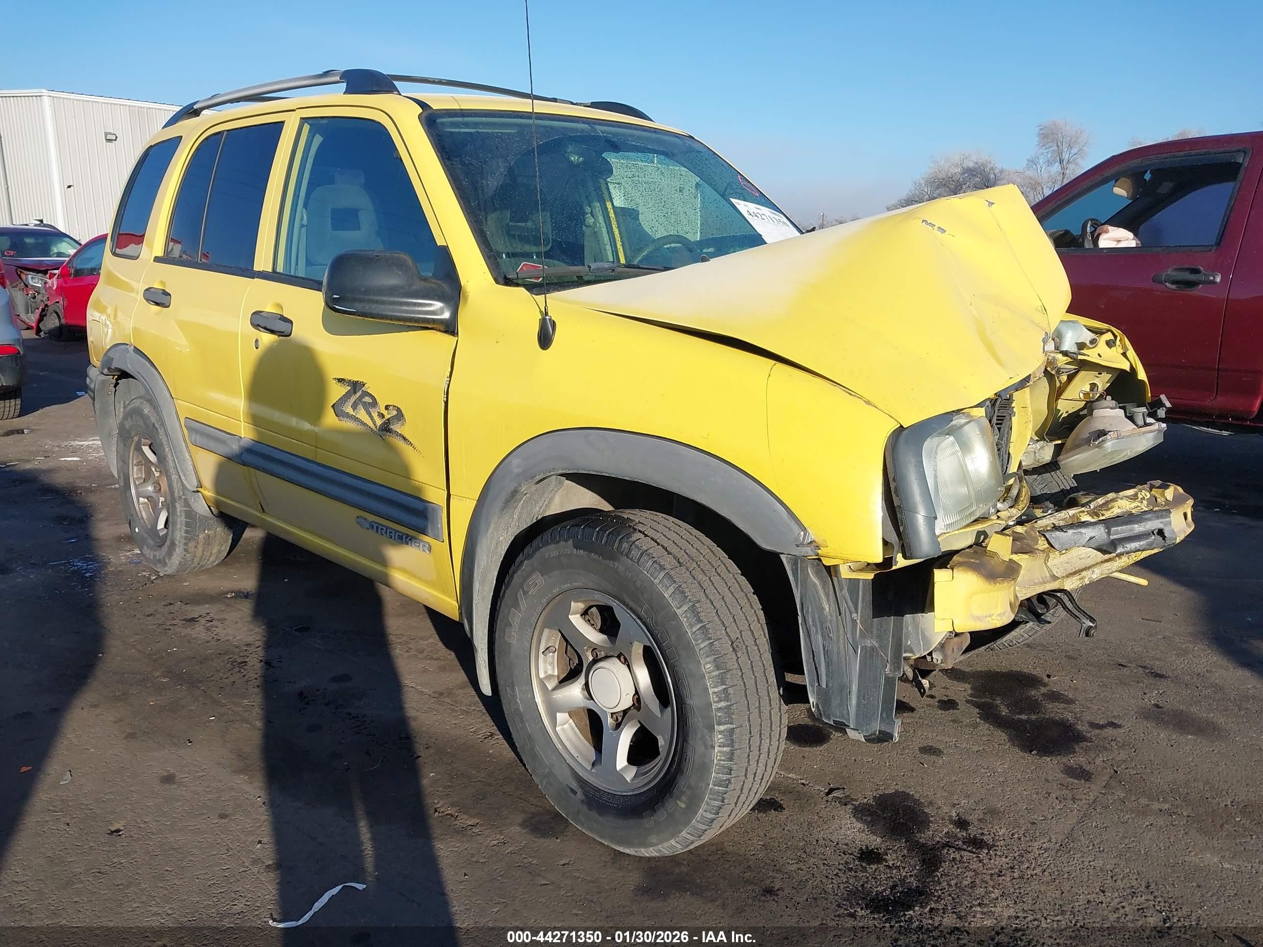 2004 Chevrolet Tracker Zr2 Yellow vin: 2CNBJ734446905704