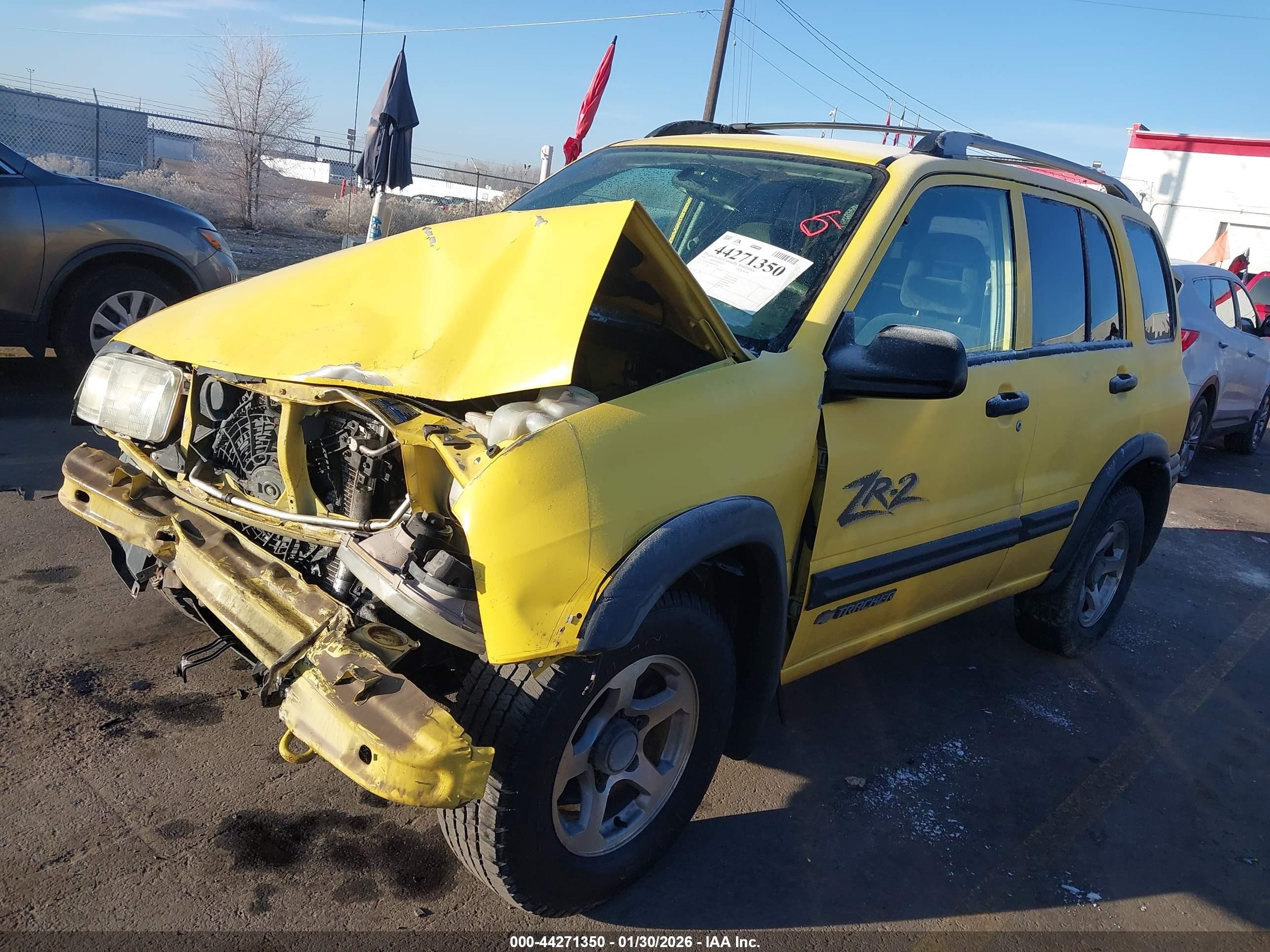 2004 Chevrolet Tracker Zr2 Yellow vin: 2CNBJ734446905704