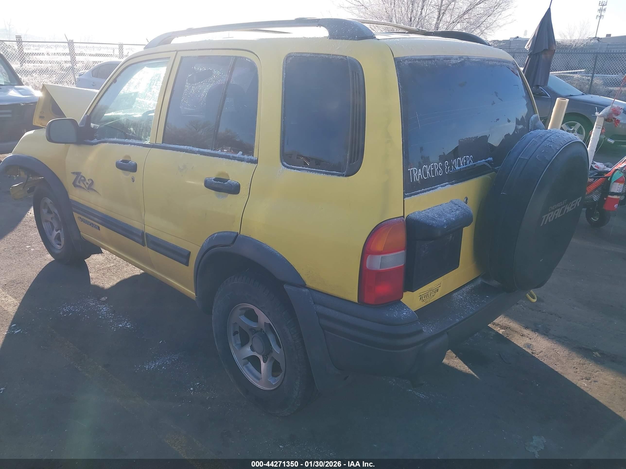 2004 Chevrolet Tracker Zr2 Yellow vin: 2CNBJ734446905704